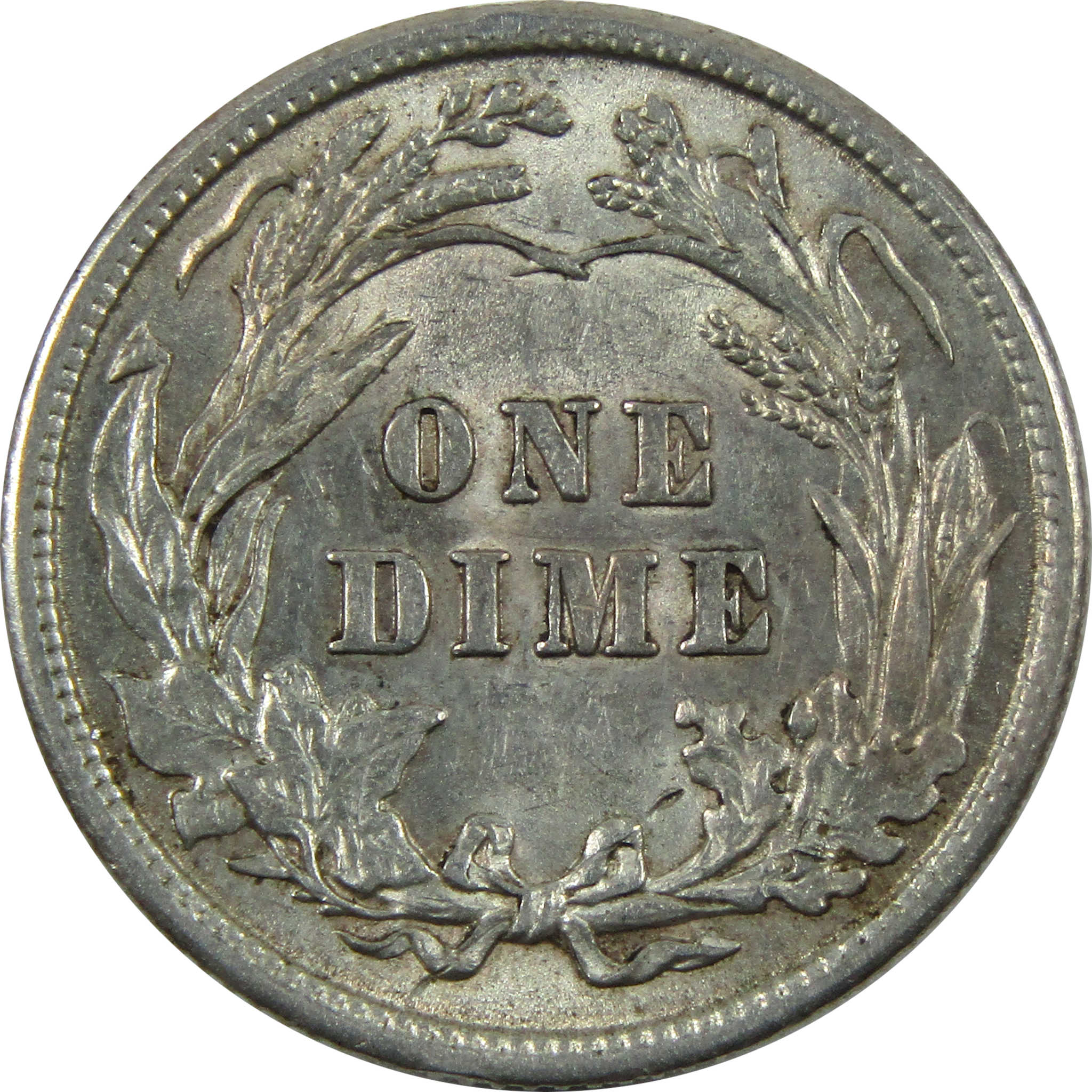1916 Barber Dime AU About Uncirculated Silver 10c Coin SKU:I11794