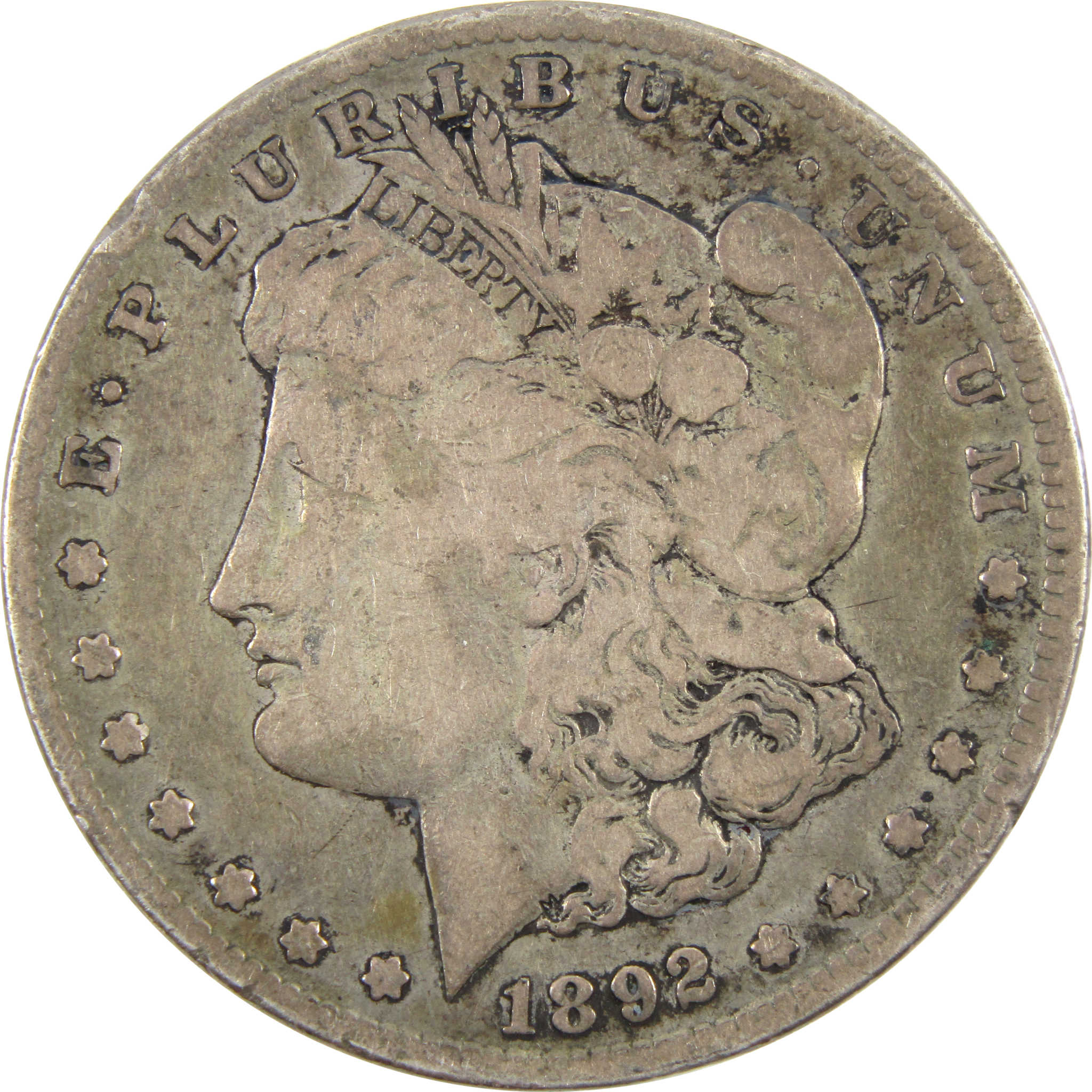 1892 S Morgan Dollar VG Very Good 90% Silver $1 Coin SKU:CPC4975 - Morgan coin - Morgan silver dollar - Morgan silver dollar for sale - Profile Coins &amp; Collectibles