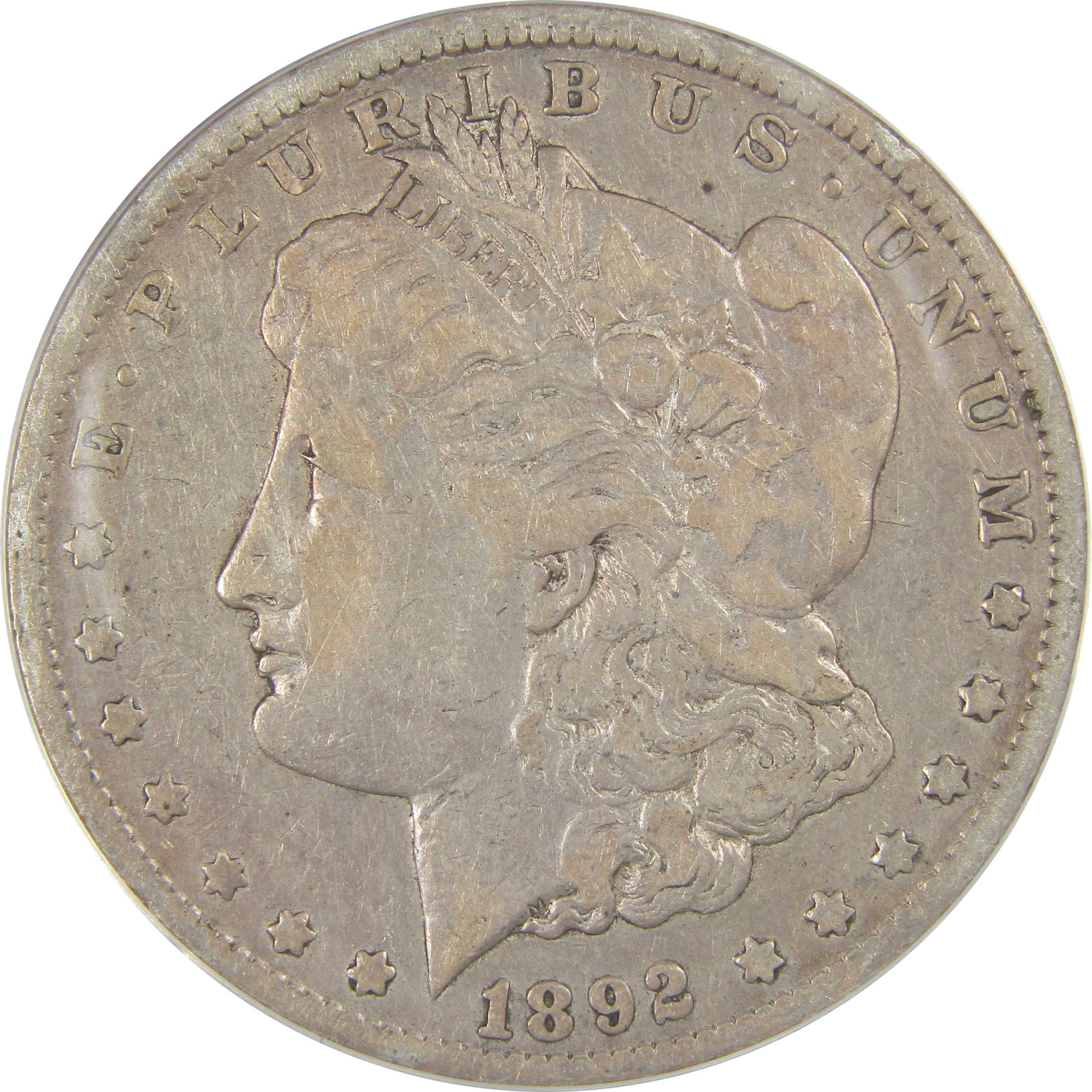 1892 CC Morgan Dollar F 15 Details ANACS Silver $1 Coin SKU:I20380 - Morgan coin - Morgan silver dollar - Morgan silver dollar for sale - Profile Coins &amp; Collectibles
