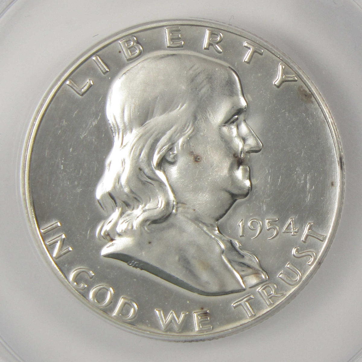1954 Franklin Silver Half Dollar PF 63 ANACS Proof 50c Coin SKU:I28760