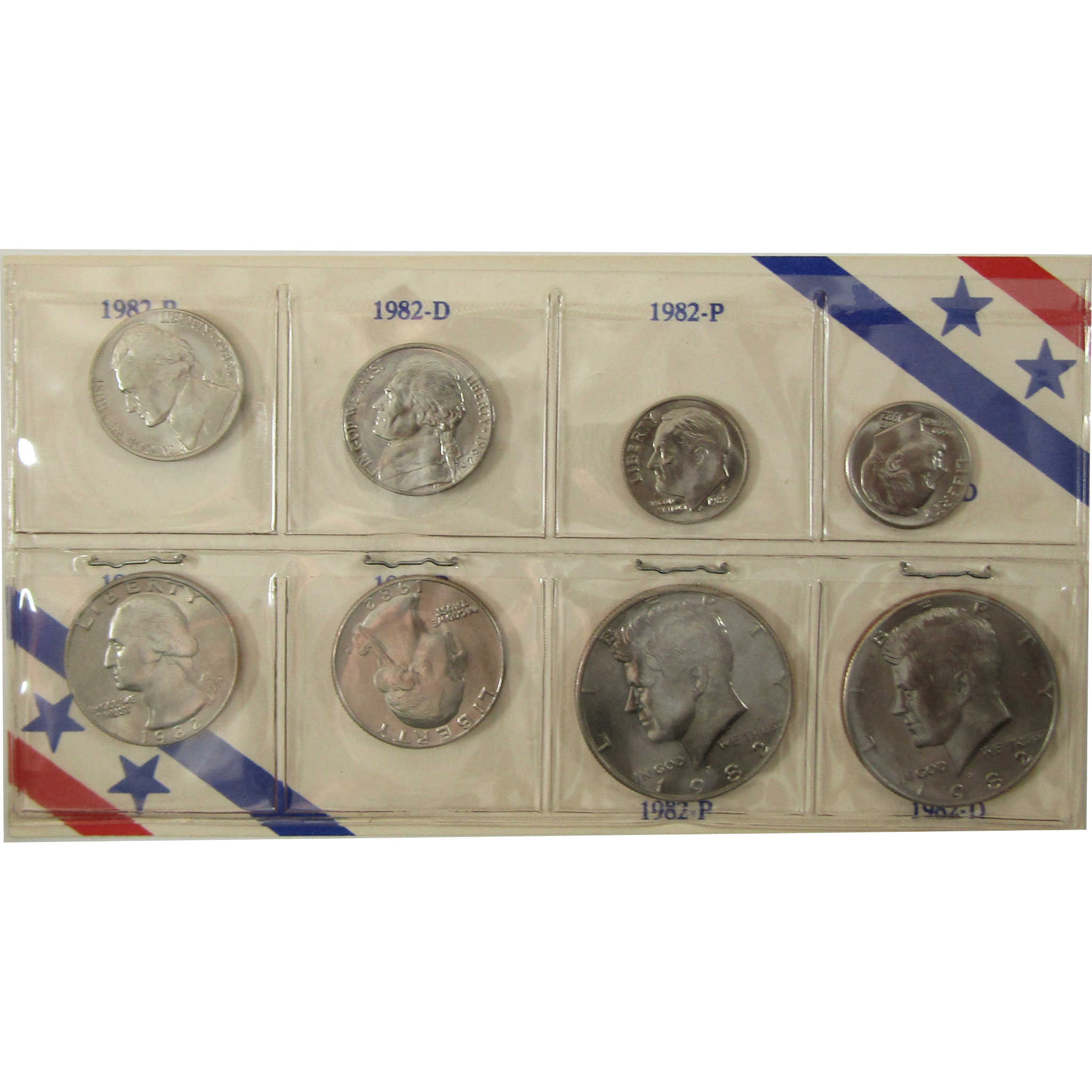 1982 P&D Unofficial 15-Coin Uncirculated Mint Set SKU:I28198