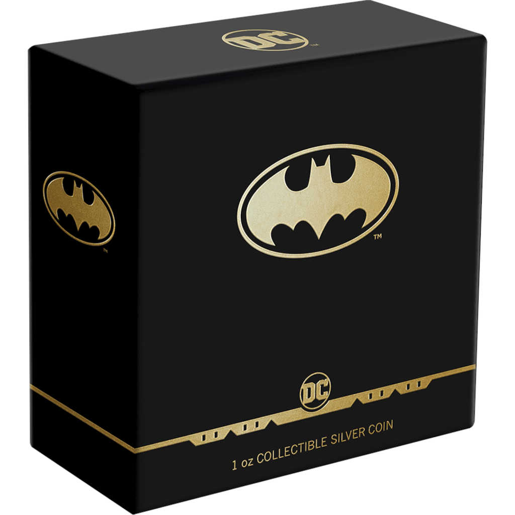 DC Comics Batman Logo 1 oz .999 Silver $2 Proof 2021 COA SKU:OPC153