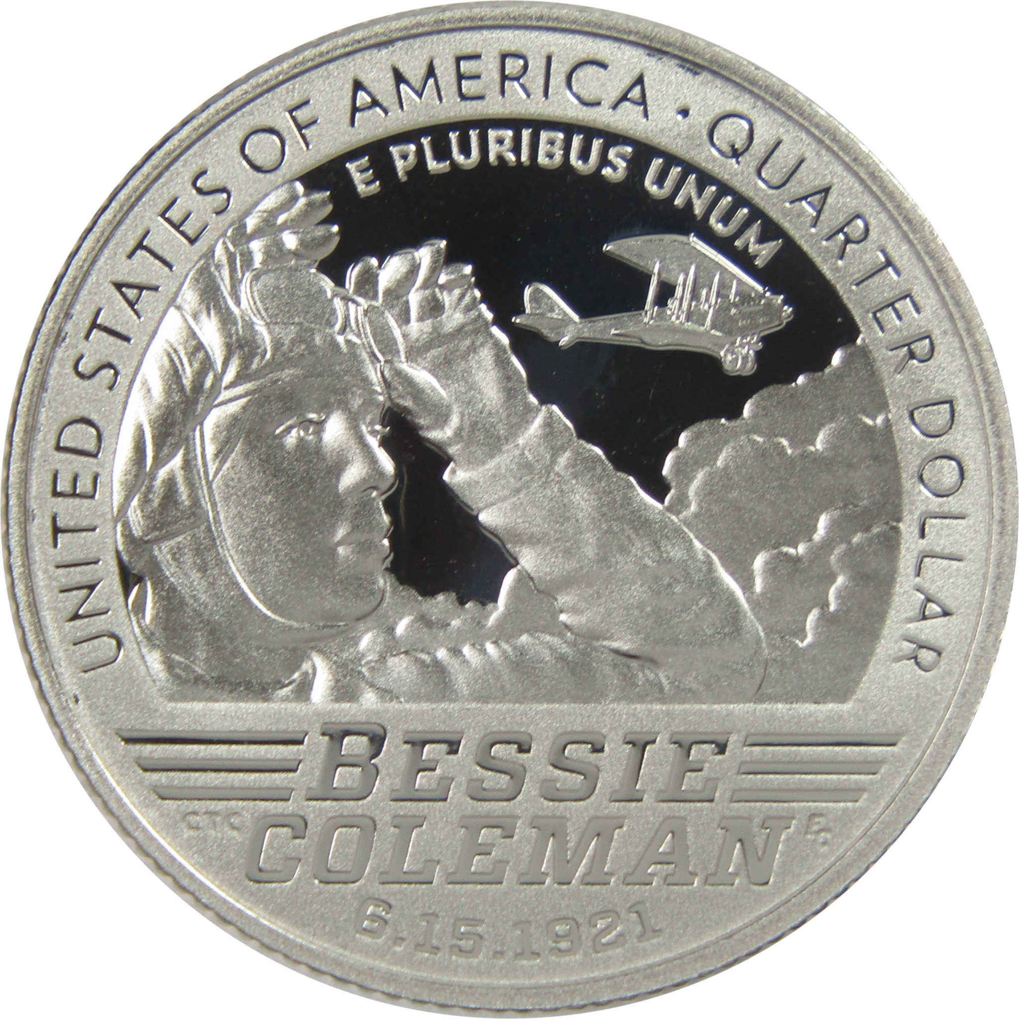 2023 S Bessie Coleman American Women Quarter Choice Proof Clad 25c