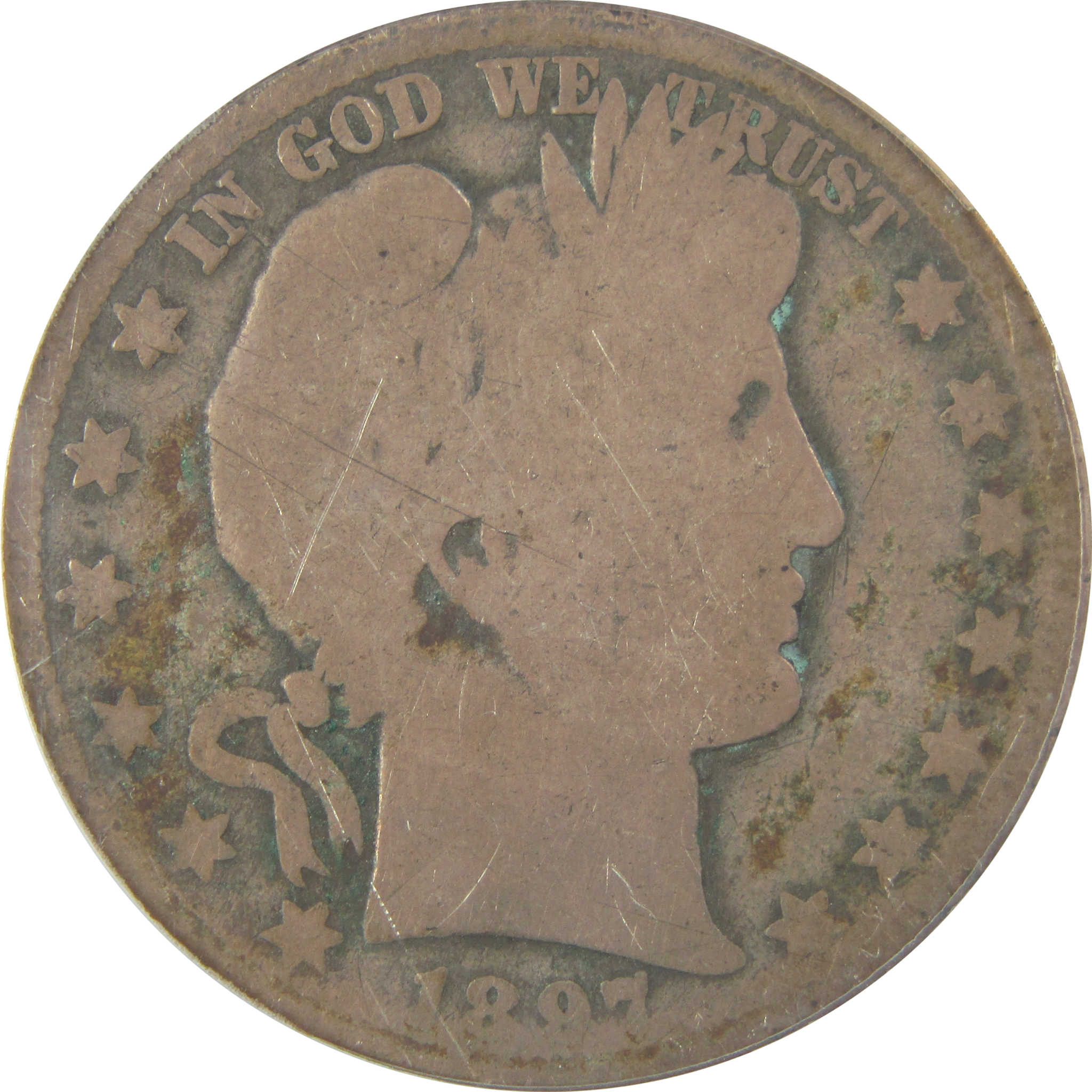 1897 O Barber Half Dollar AG 3 ANACS Silver 50c Coin SKU:I22228