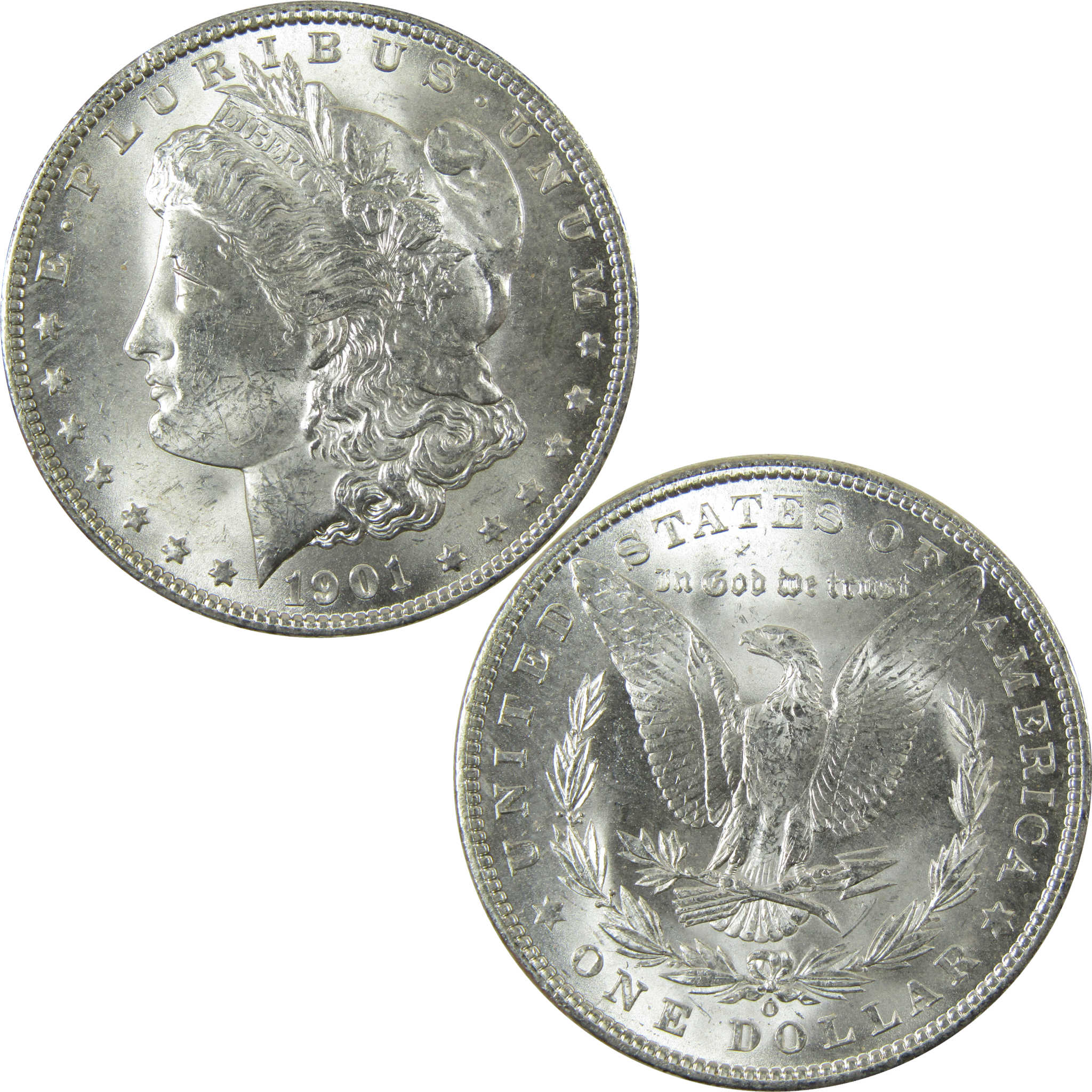 1901 O Morgan Silver Dollar Uncirculated Mint State $1 Coin SKU:I28494