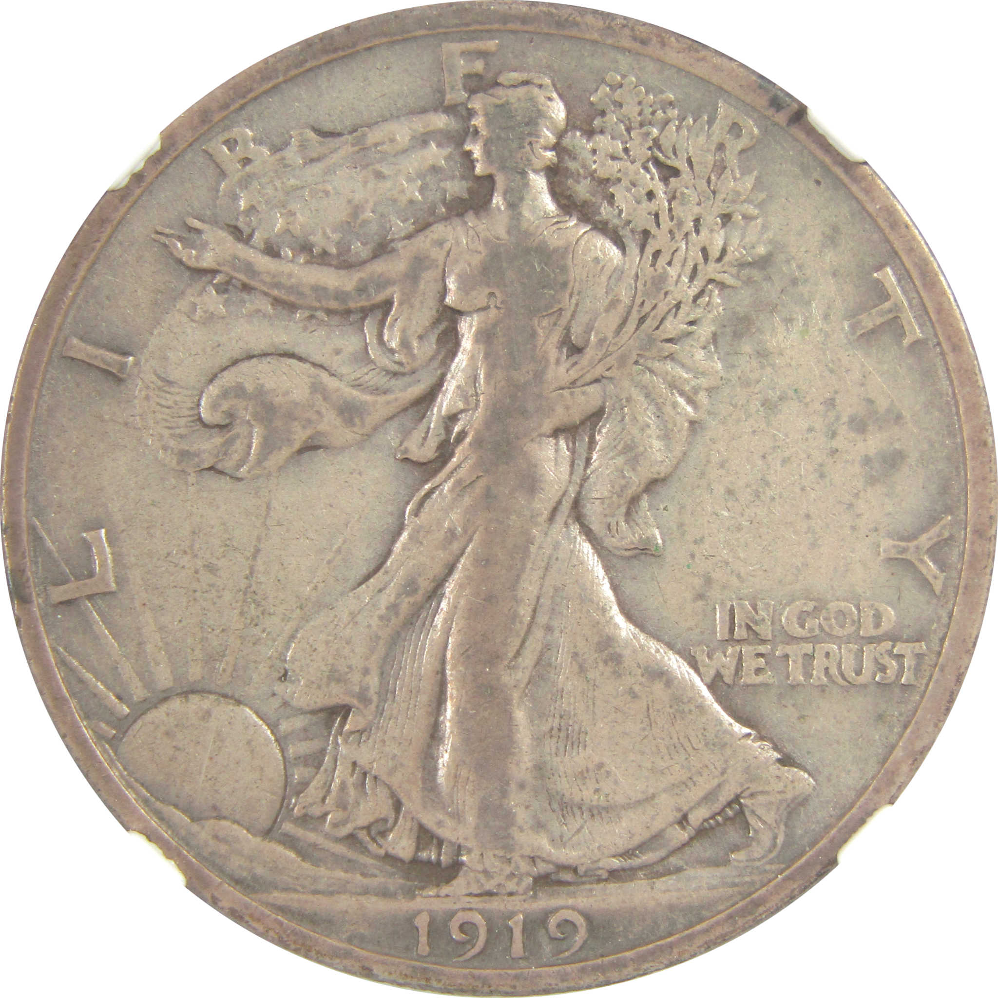 1919 Liberty Walking Half Dollar VF 35 NGC Silver 50c Coin SKU:I21055