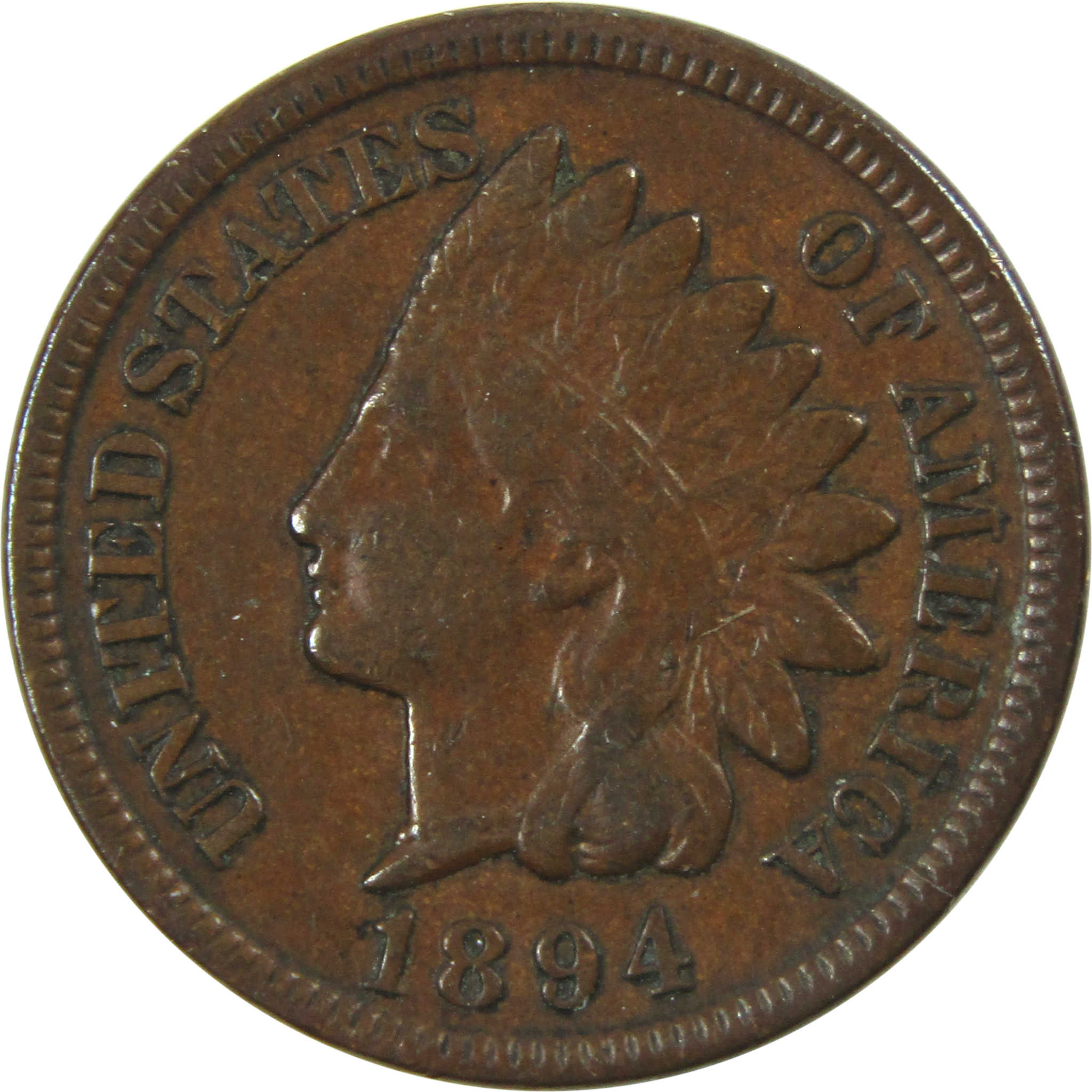 1894 Indian Head Cent XF EF Extremely Fine Penny 1c Coin SKU:I13978