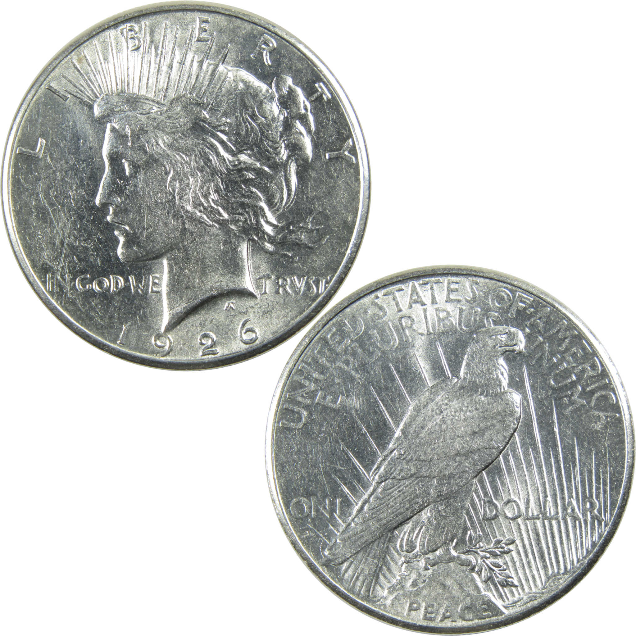 1926 S Peace Dollar AU About Uncirculated Silver $1 Coin SKU:I12841