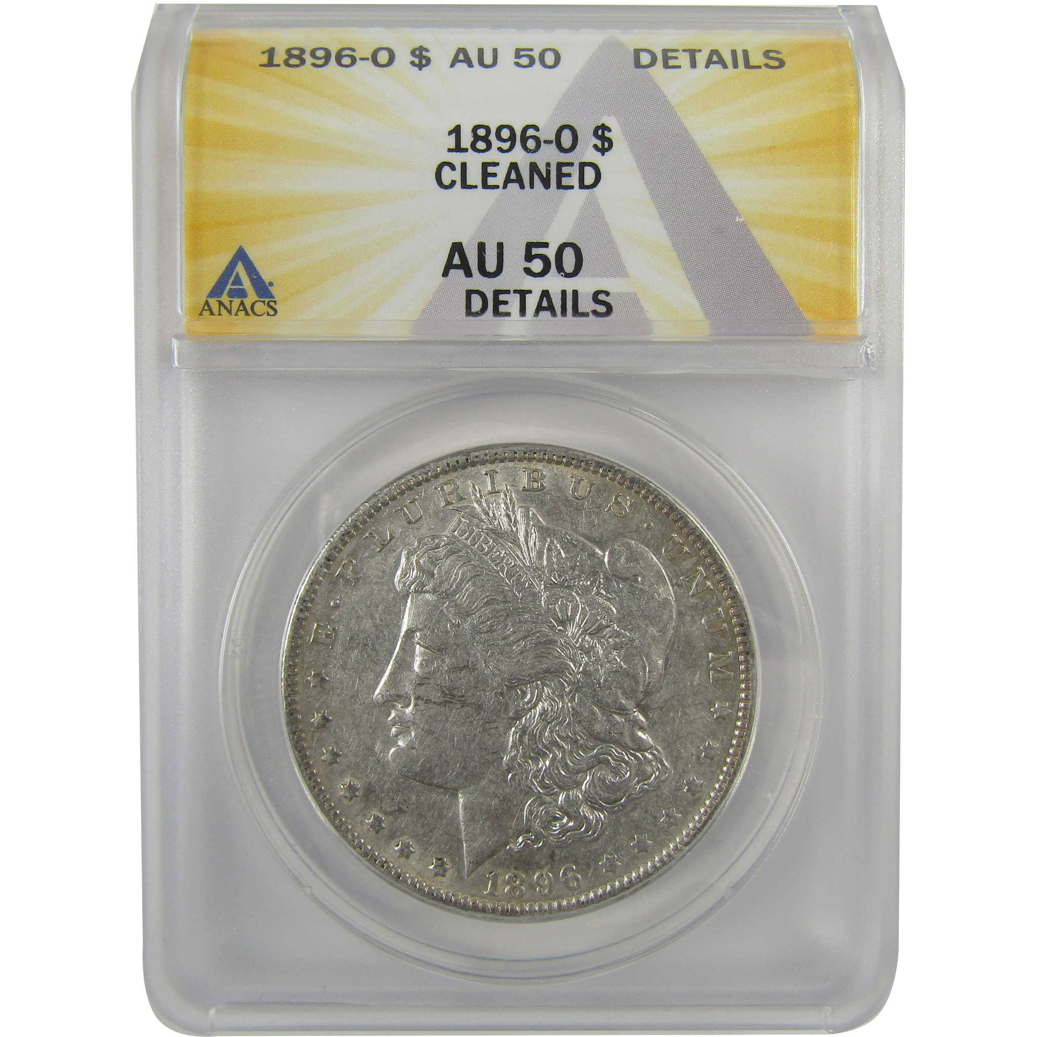 1896 O Morgan Dollar AU 50 Details ANACS Silver $1 Coin SKU:I18983 - Morgan coin - Morgan silver dollar - Morgan silver dollar for sale - Profile Coins &amp; Collectibles