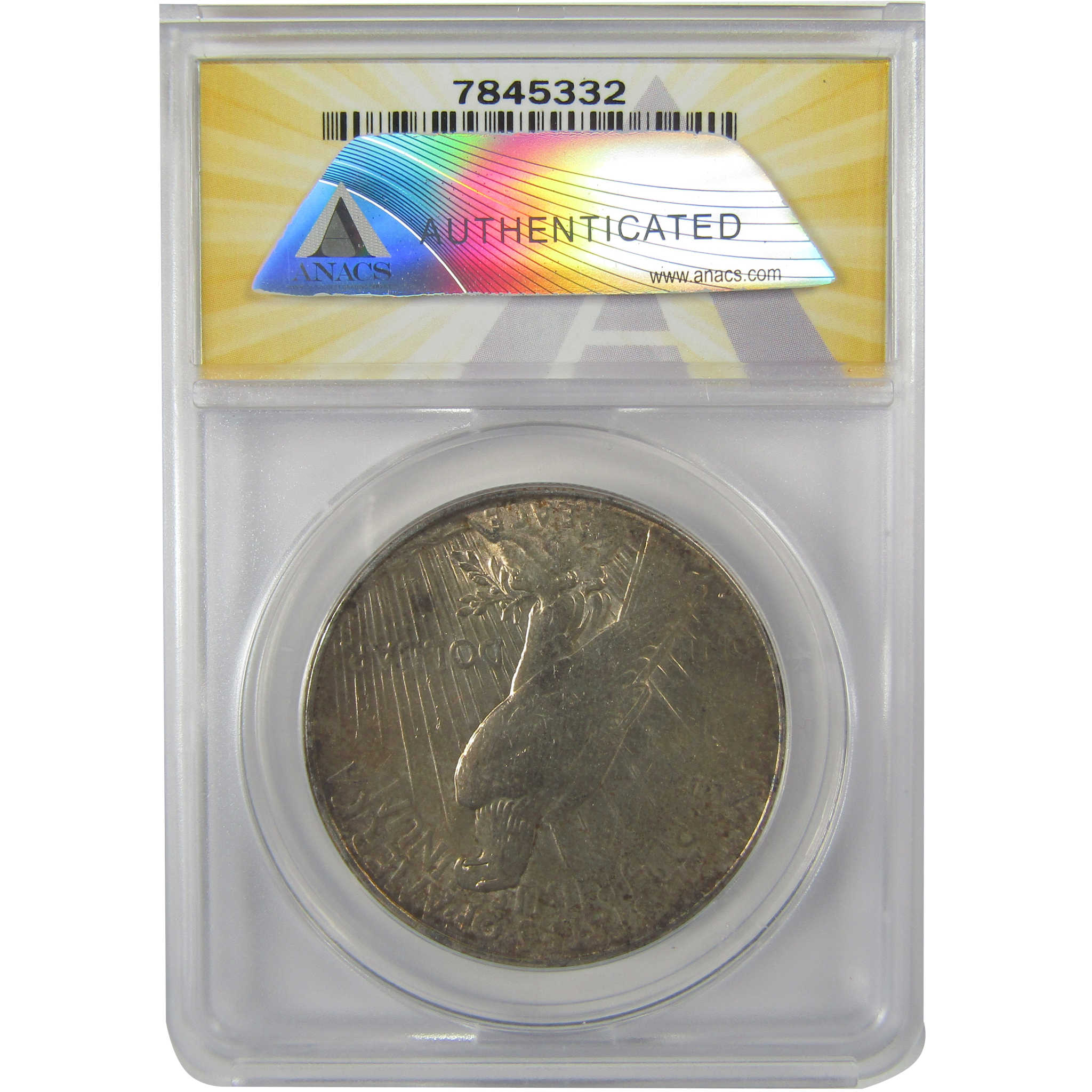 1934 D Peace Dollar AU 58 Details ANACS Silver $1 Coin SKU:I21604