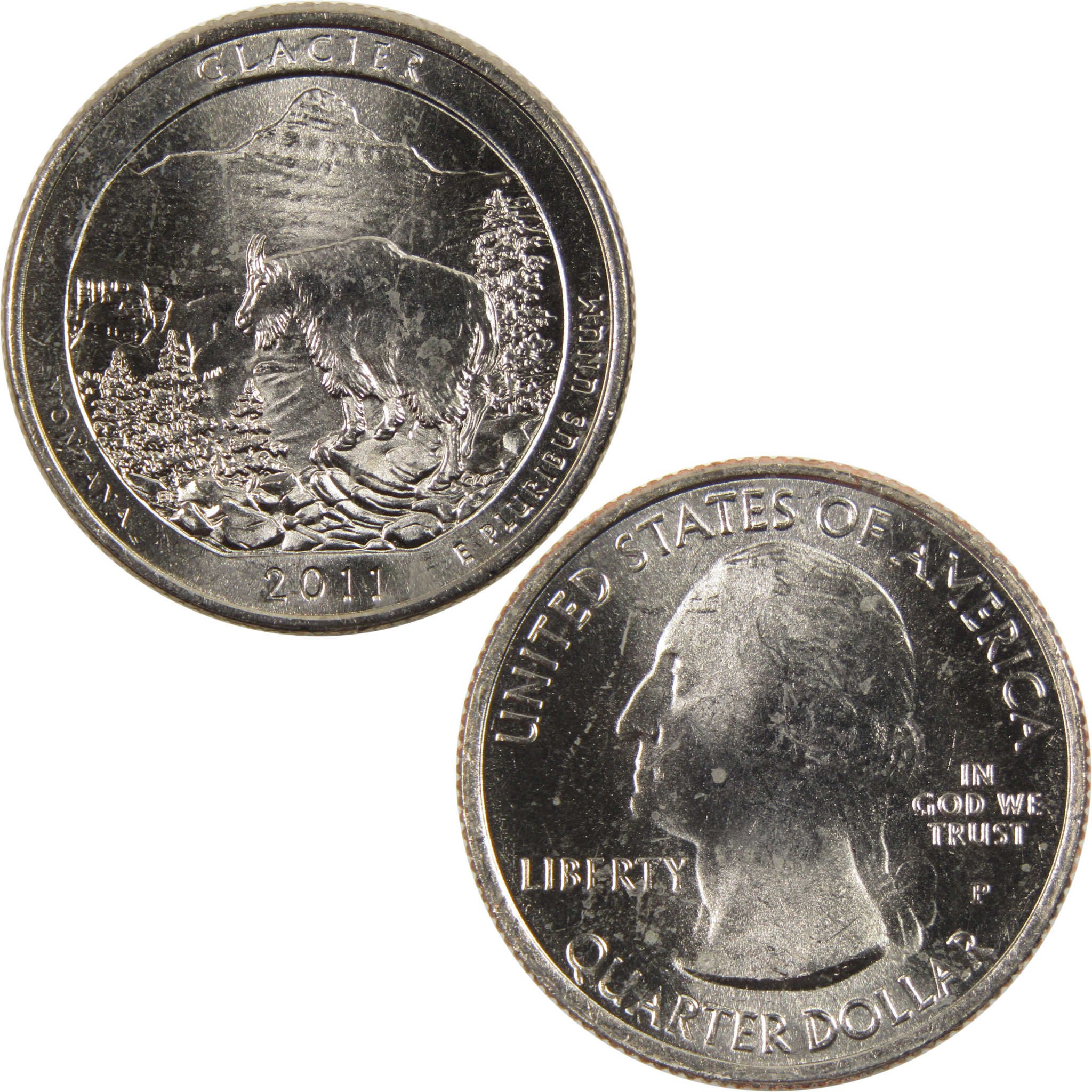 2011 P Glacier National Park Quarter BU Uncirculated Clad 25c Coin