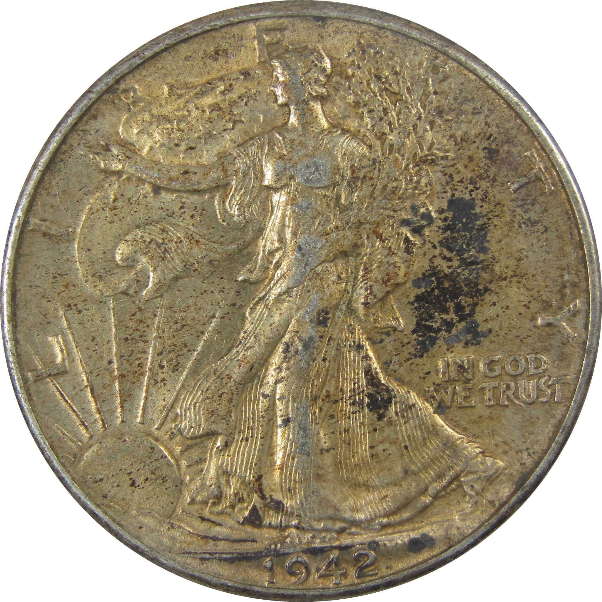 1942 Liberty Walking Half Dollar XF EF Extremely Fine SKU:I20679