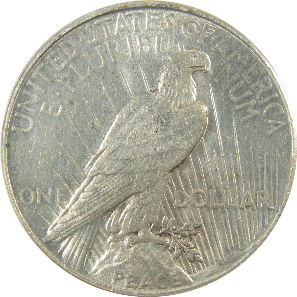 1926 VAM-2 Dbl Rev Peace Silver $1 AU 58 Details ANACS SKU:I28588