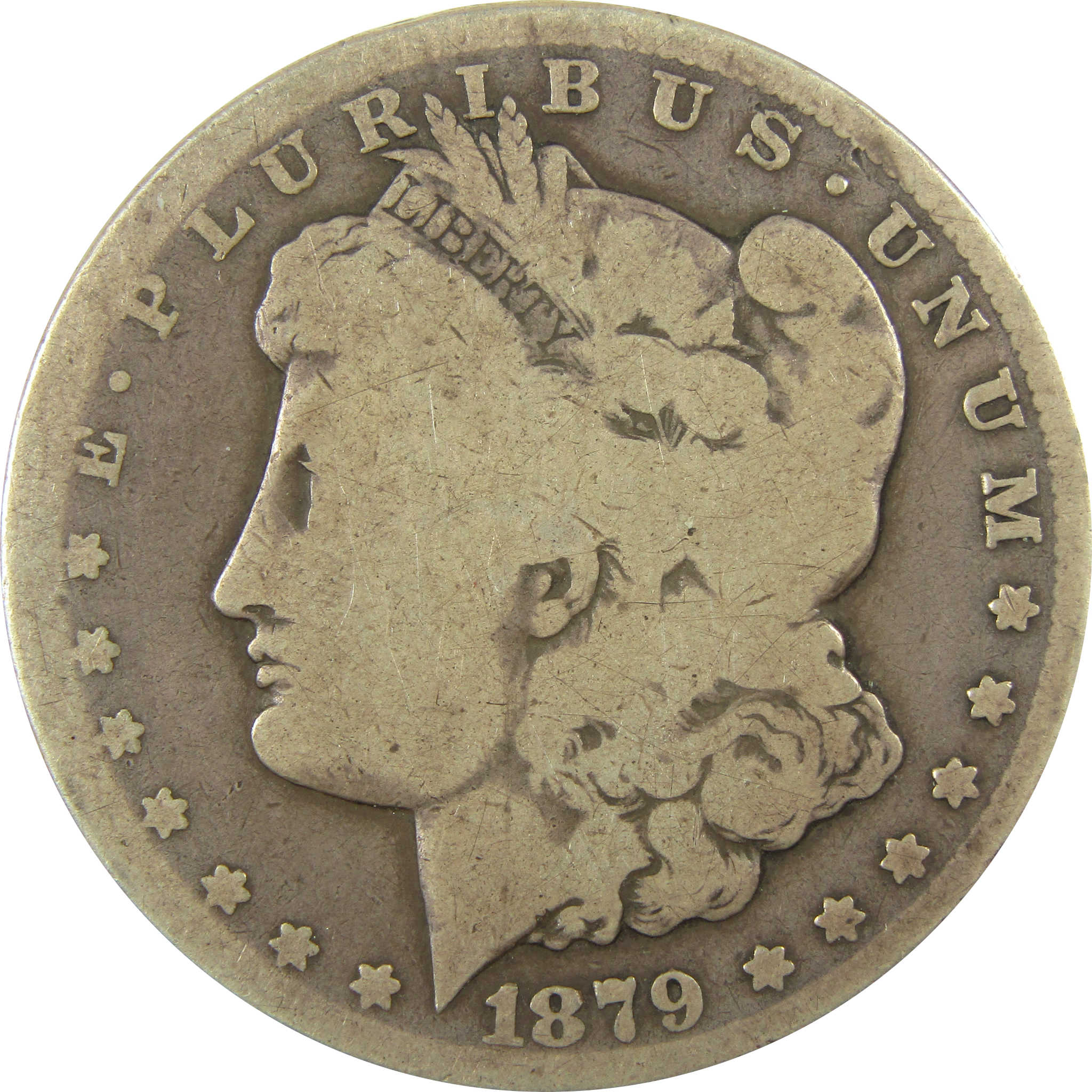 1879 CC Capped Die Morgan Silver Dollar G Good $1 Coin SKU:CP1361 - Morgan coin - Morgan silver dollar - Morgan silver dollar for sale - Profile Coins &amp; Collectibles