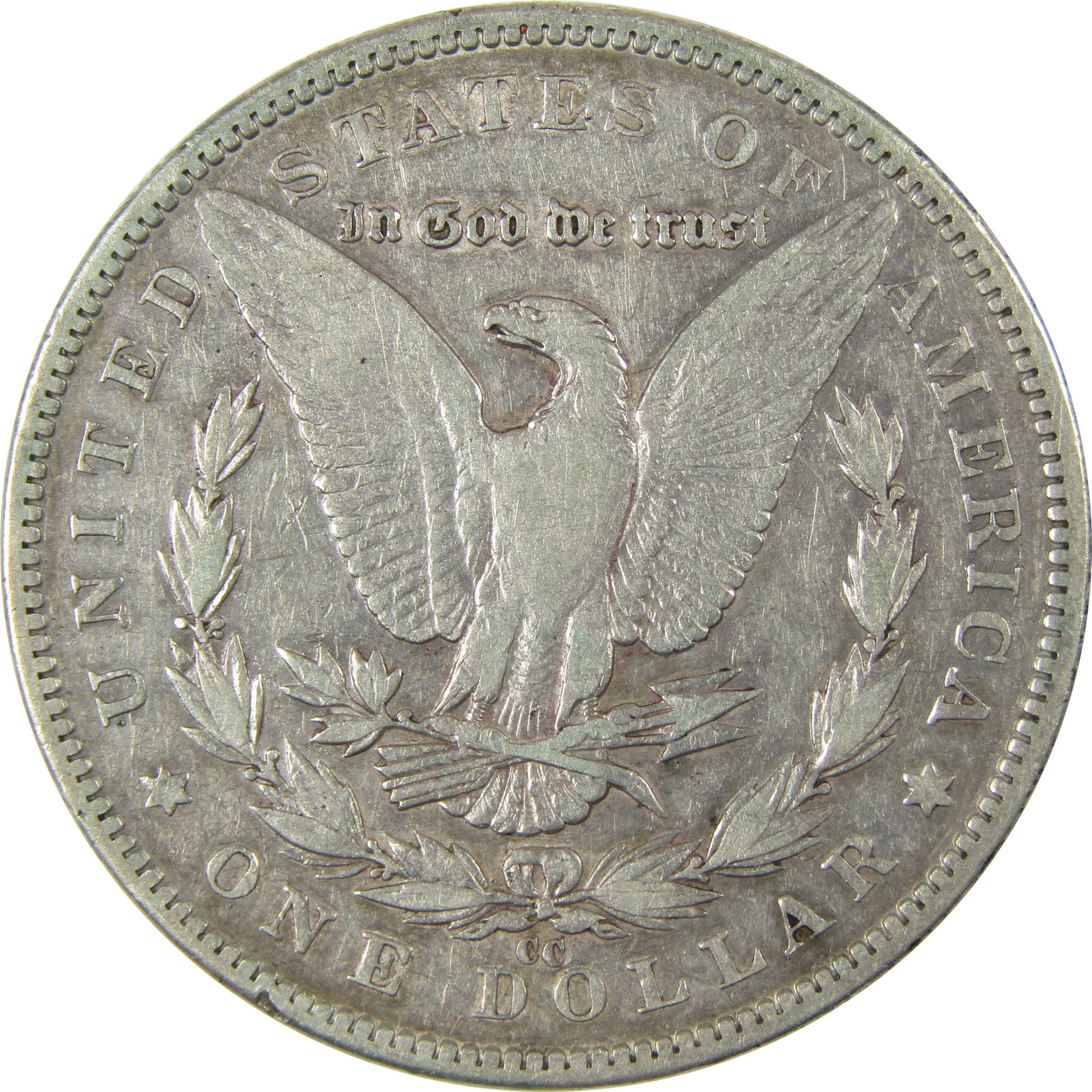 1890 CC Morgan Silver Dollar VF Very Fine Details $1 Coin SKU:CP959