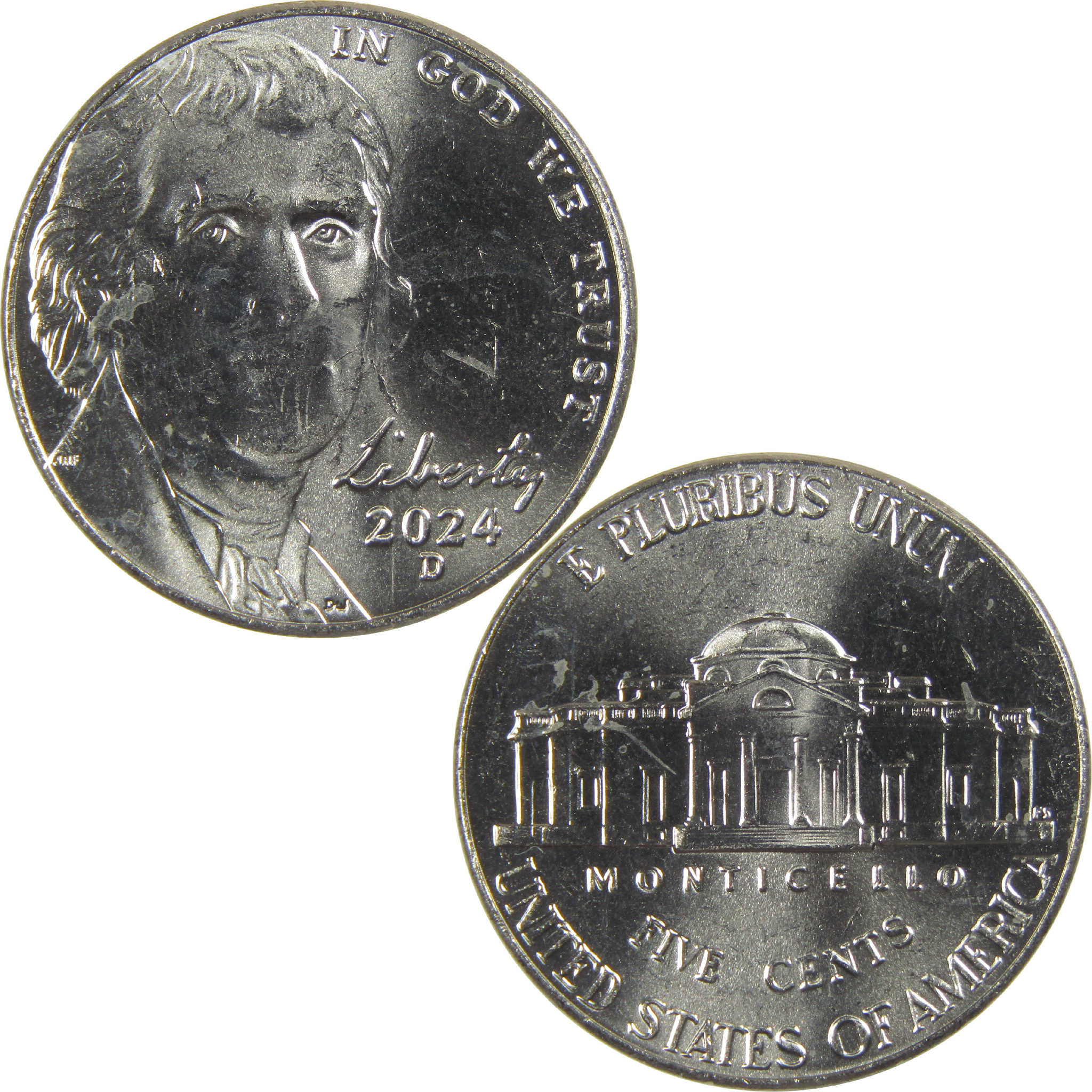 2024 D Jefferson Nickel Uncirculated 5c Coin