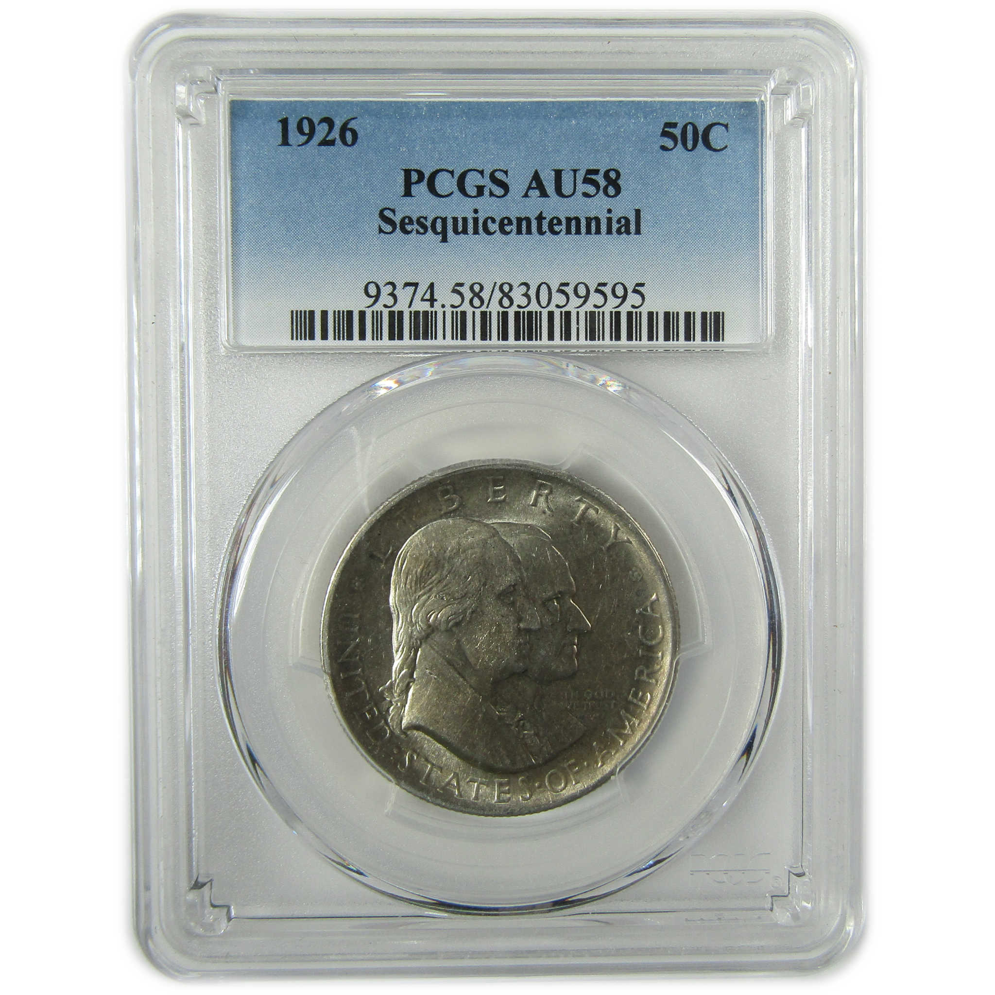 1926 Sesquicentennial Commemorative Silver 50c AU 58 PCGS SKU:CP1534