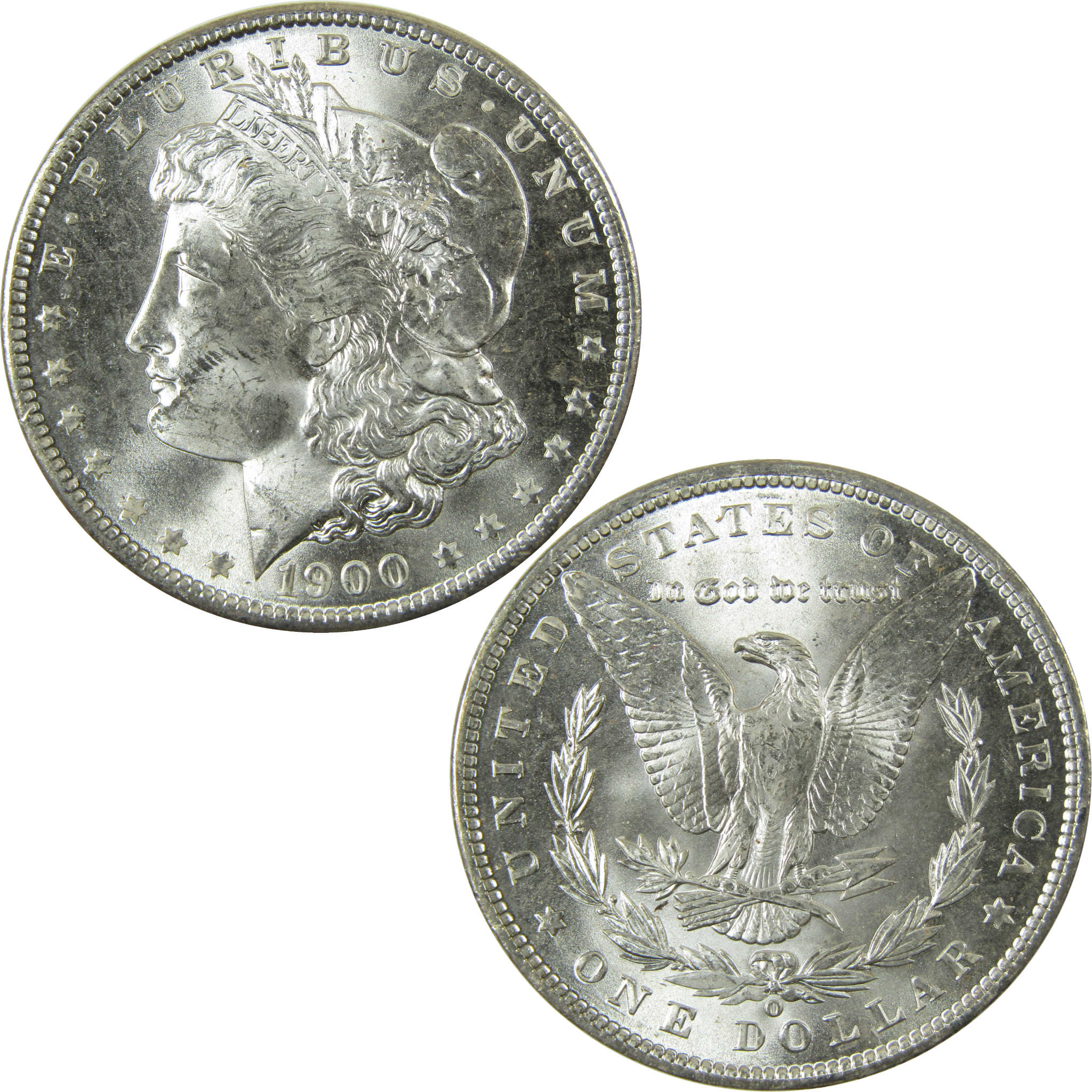 1900 O Morgan Silver Dollar Uncirculated Mint State $1 Coin SKU:I28372