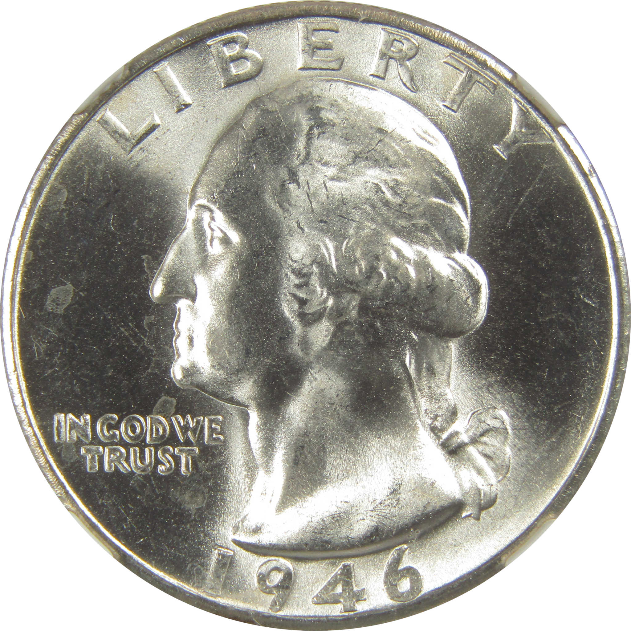 1946 S Washington Quarter MS 66 NGC Silver Bag Fragment SKU:I20510