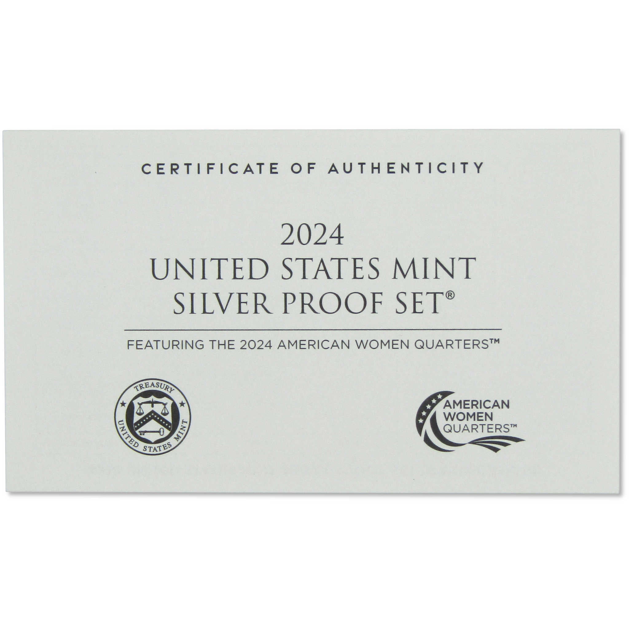 2024 Silver Proof Set U.S. Mint Original Government Packaging OGP COA