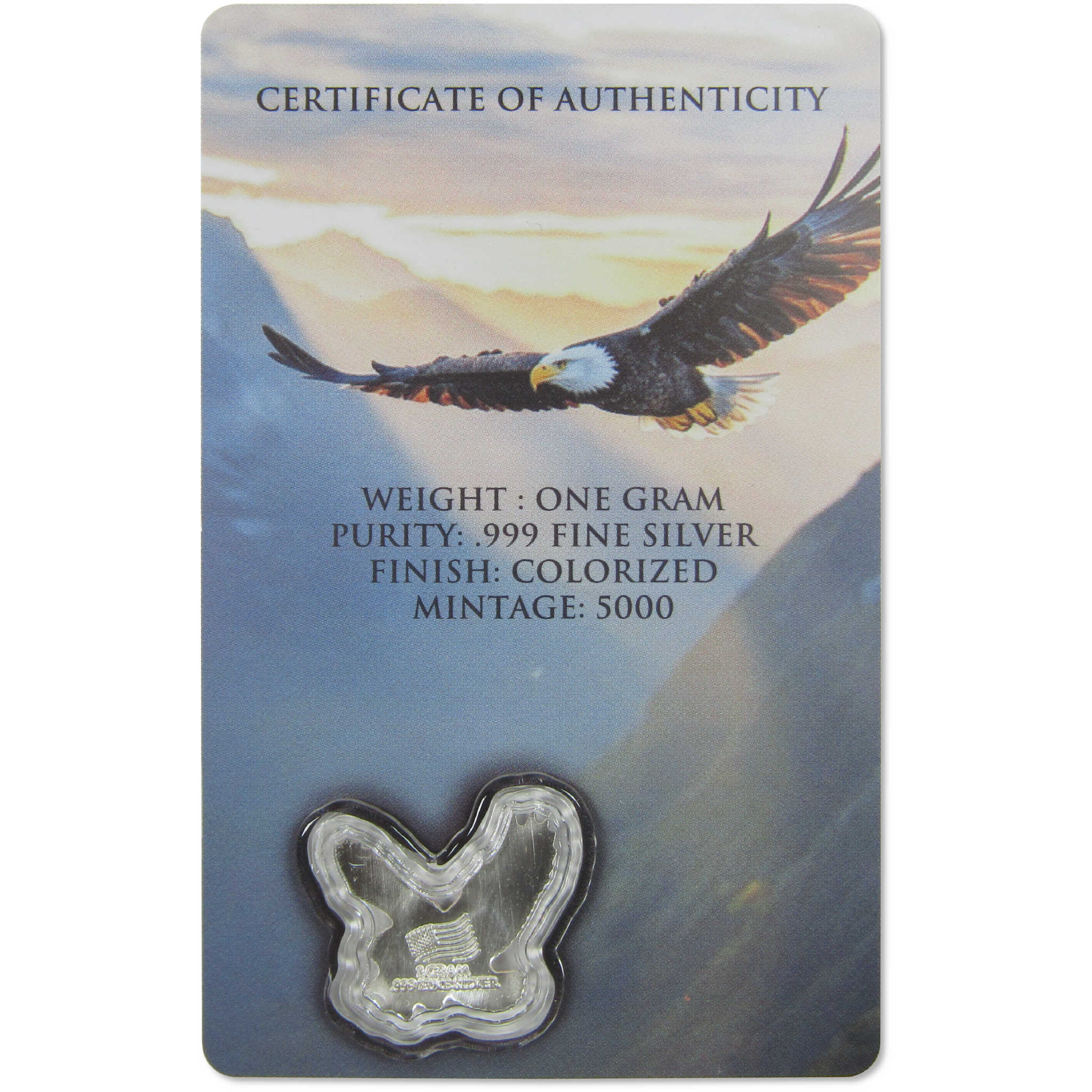 2026 American Bald Eagle Shaped 1 Gram .999 Silver Bar SKU:OPC260