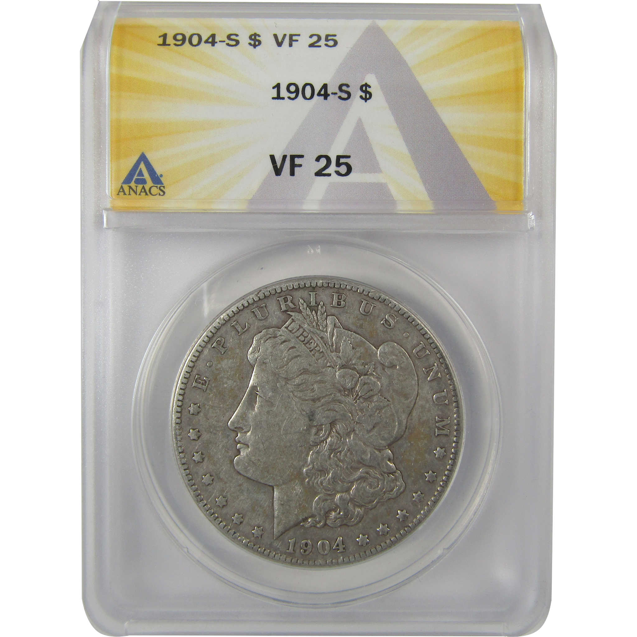 1904 S Morgan Dollar VF 25 ANACS Silver $1 Coin SKU:I21144 - Morgan coin - Morgan silver dollar - Morgan silver dollar for sale - Profile Coins &amp; Collectibles