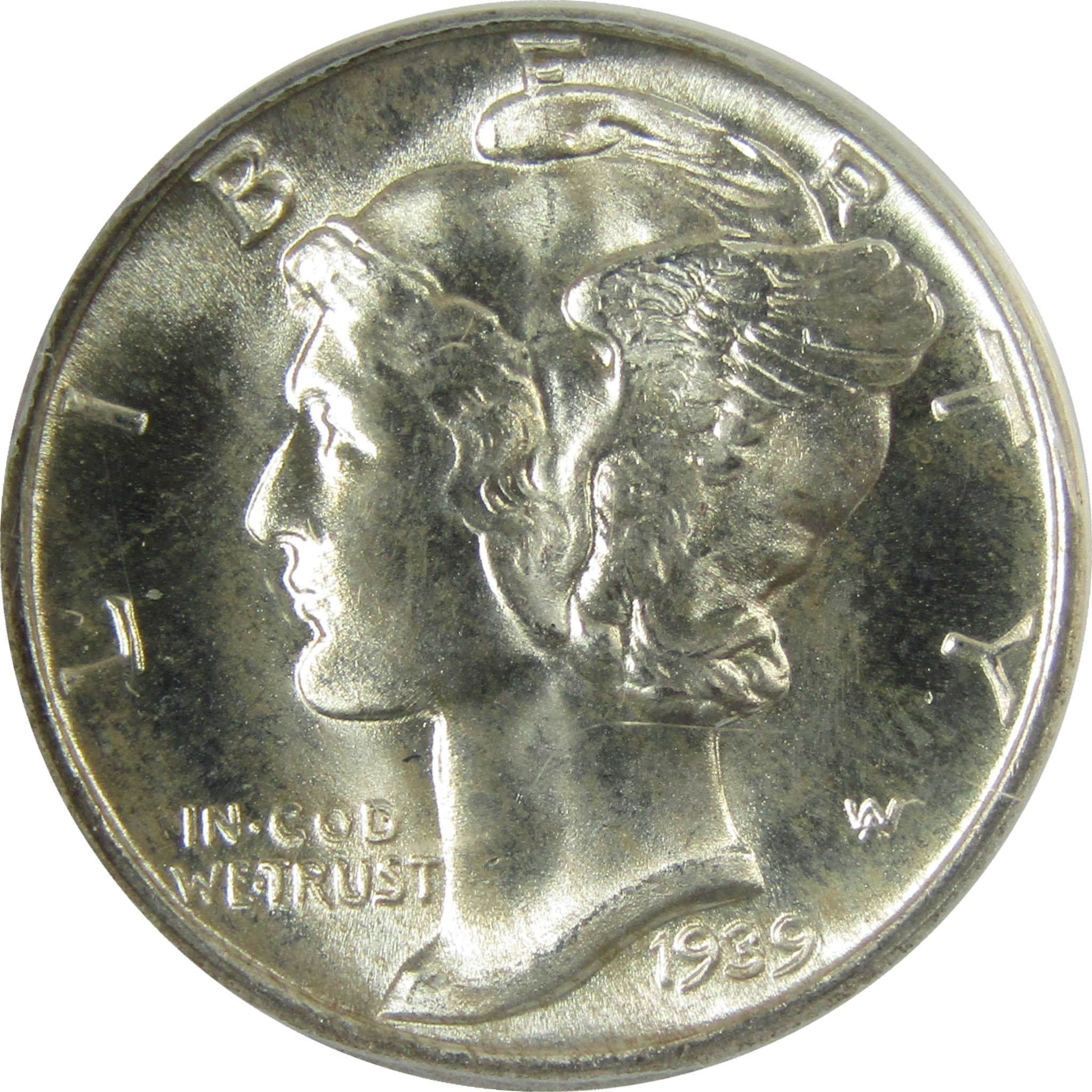 1939 D/D Mercury Silver Dime MS 67 FSB ANACS Uncirculated SKU:I28297