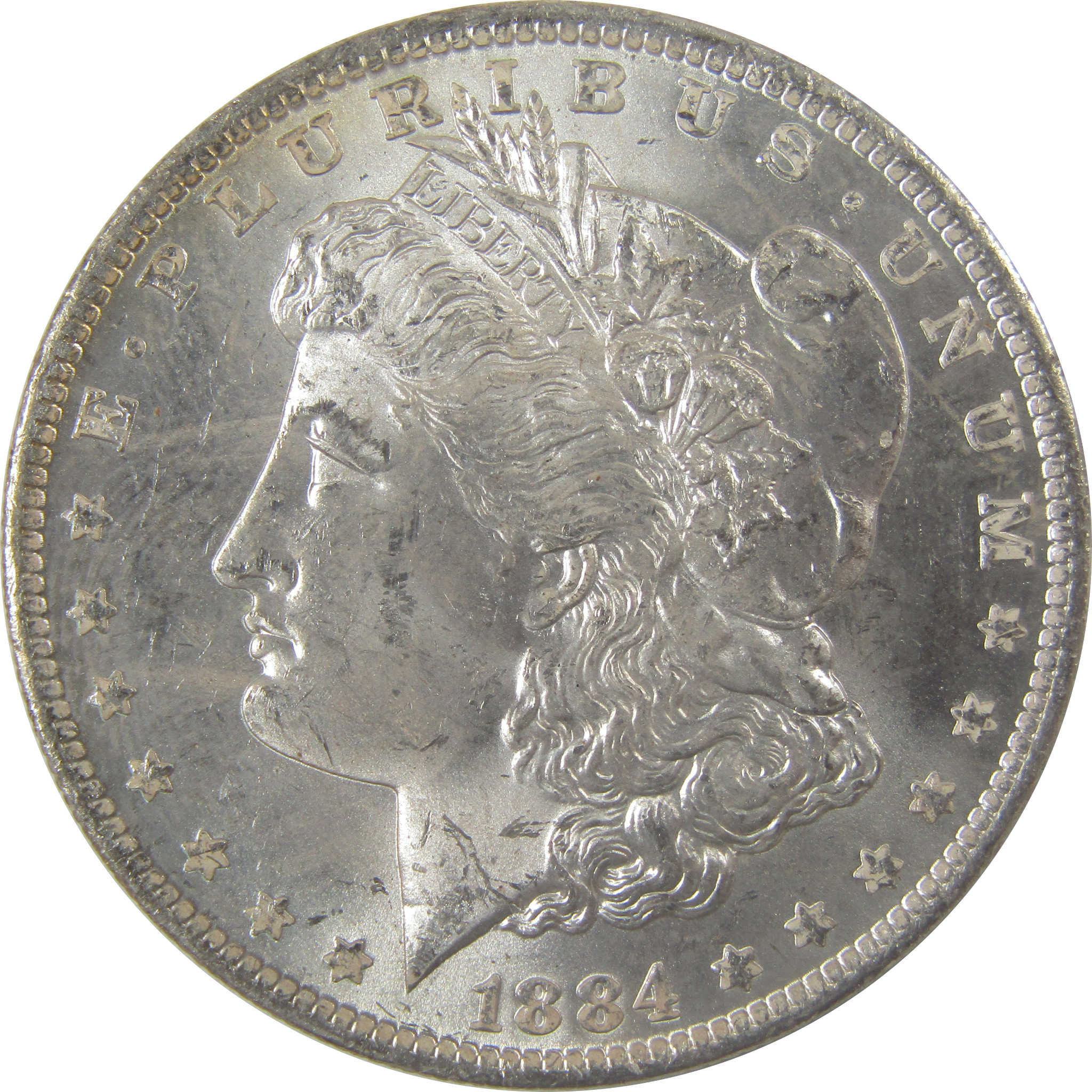1884 O Morgan Silver Dollar Uncirculated Mint State Toned SKU:I23522