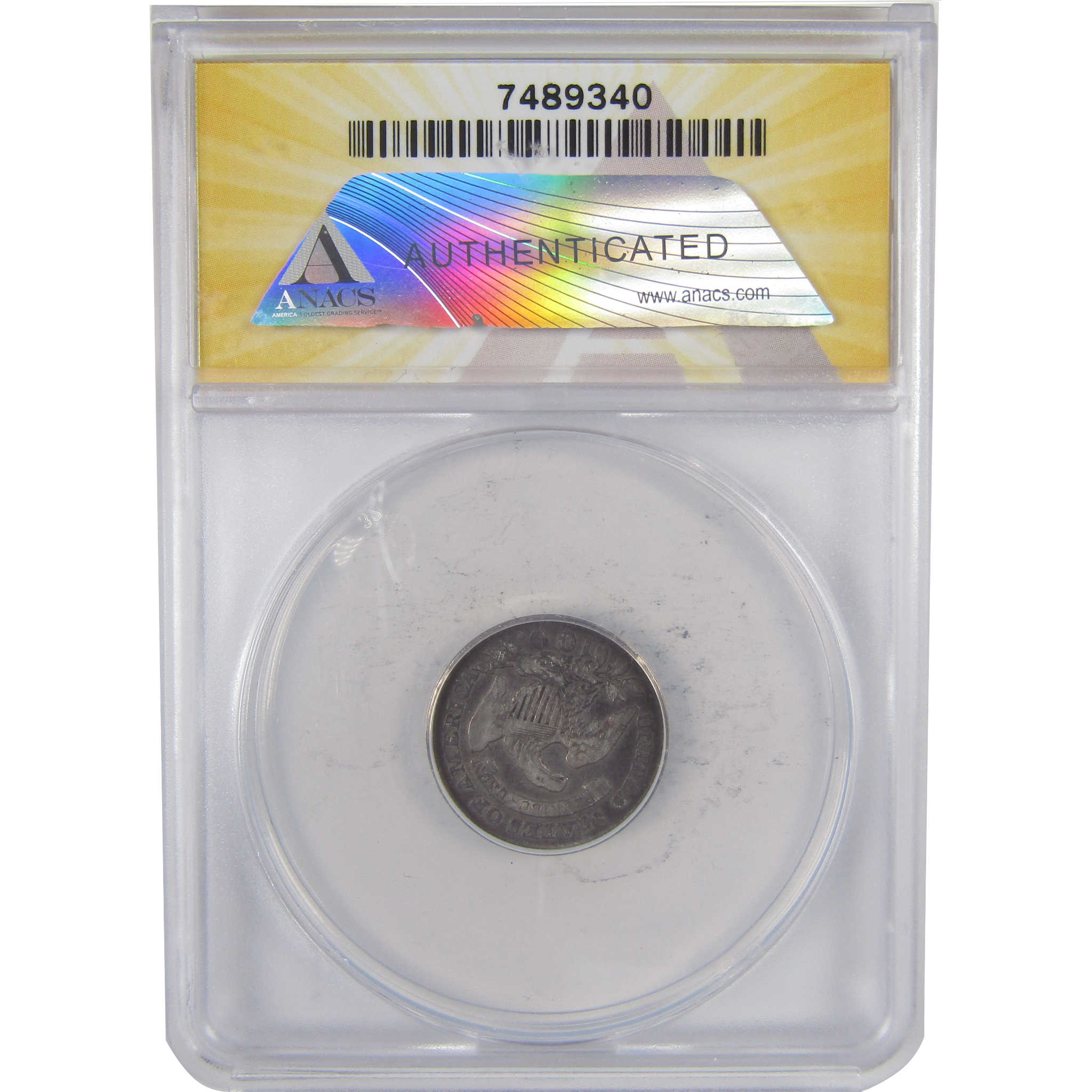 1827 Pointed Top Capped Bust Dime VG 10 ANACS Silver 10c SKU:I16827