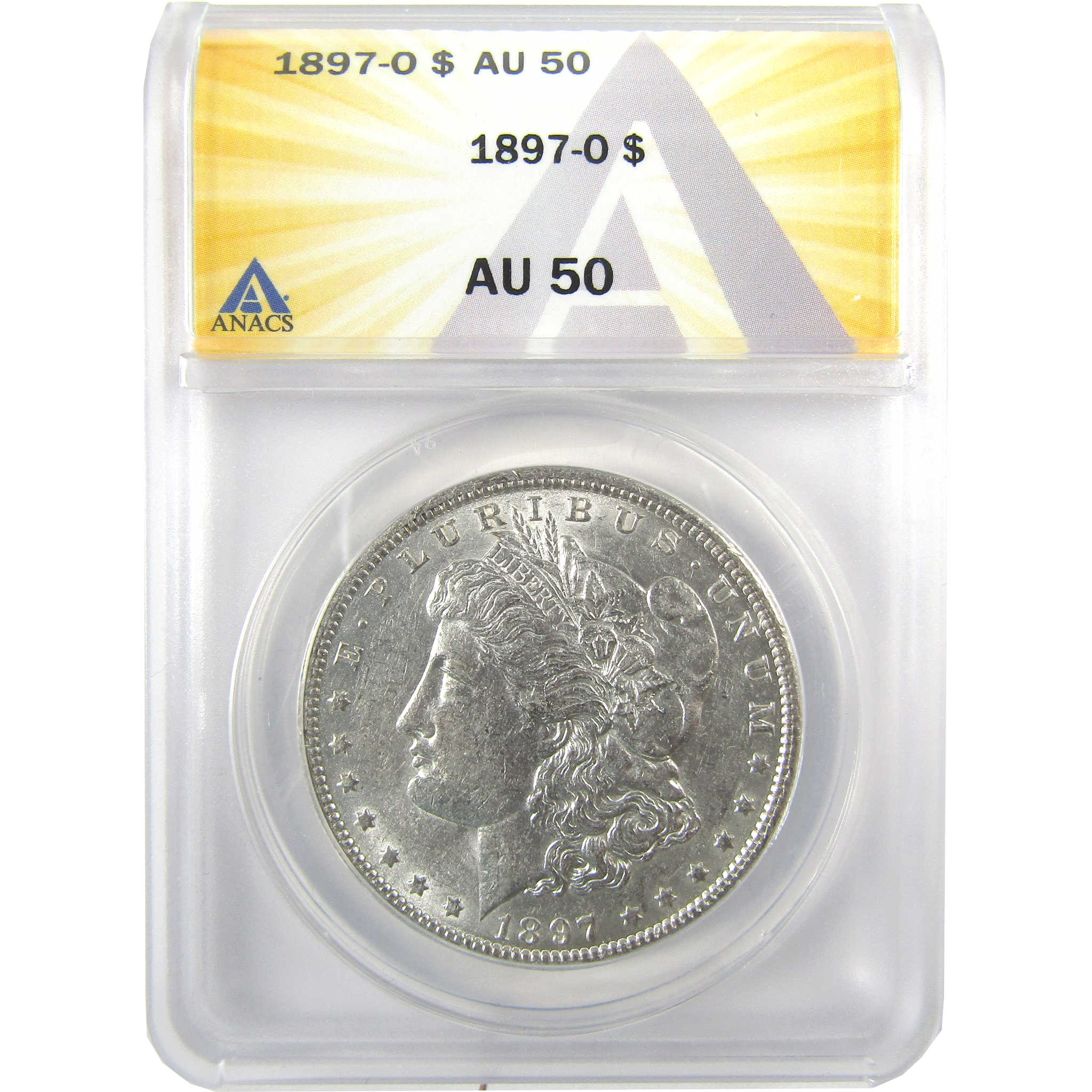 1897 O Morgan Dollar AU 50 ANACS Silver $1 Coin SKU:I19189 - Morgan coin - Morgan silver dollar - Morgan silver dollar for sale - Profile Coins &amp; Collectibles