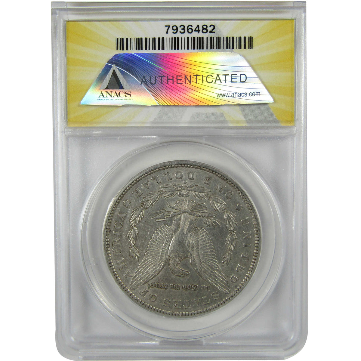 1880 O Micro O Morgan Silver Dollar AU 50 Details ANACS SKU:I28567
