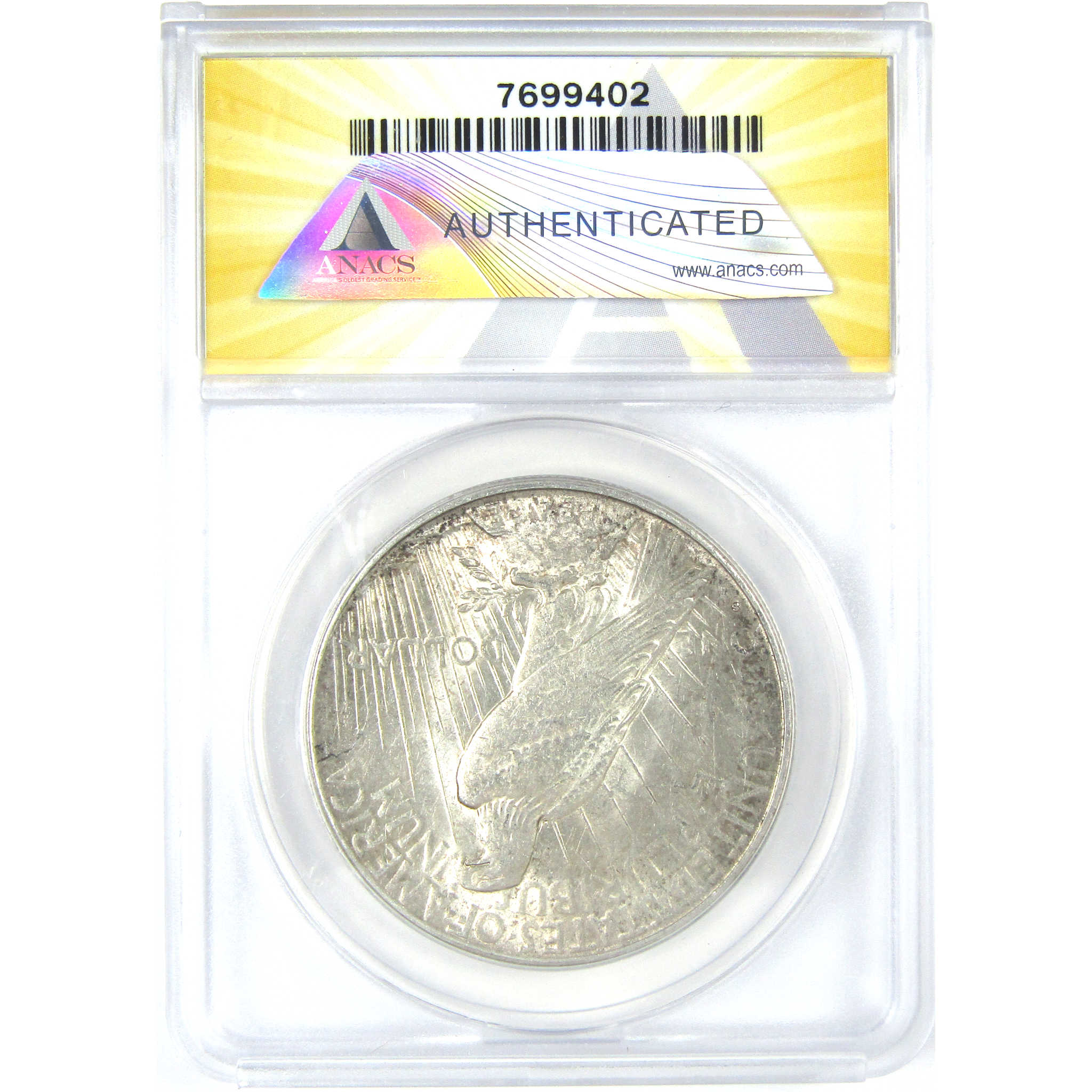 1928 S Peace Dollar AU 58 Details ANACS Silver $1 Coin SKU:I16249