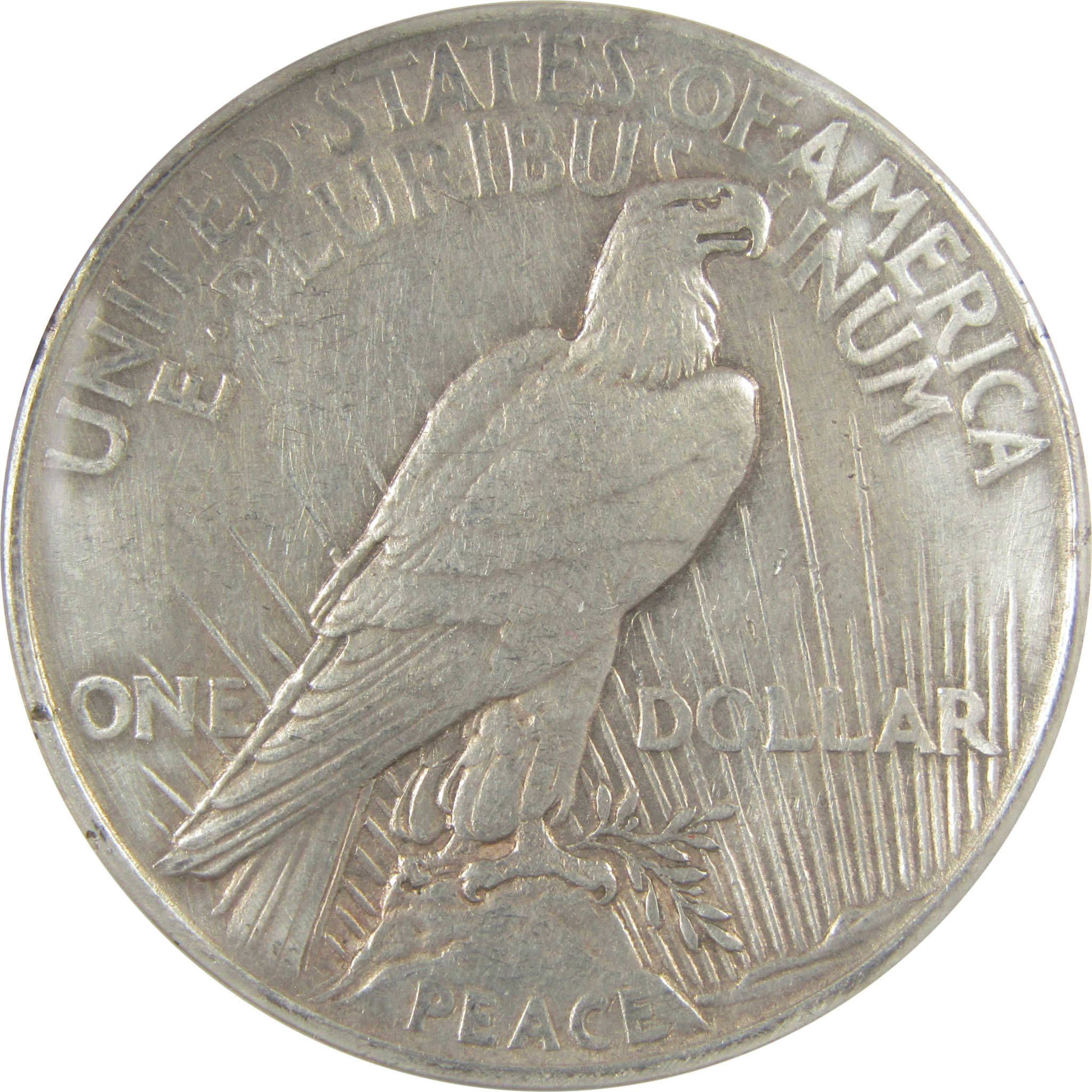 1921 High Relief Peace Dollar AU 50 Details ANACS Silver SKU:I21378