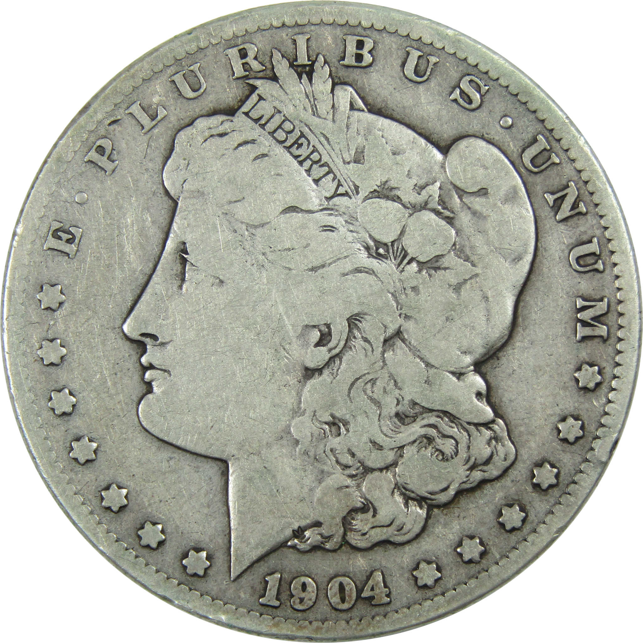 1904 S Morgan Dollar VG Very Good Silver $1 Coin SKU:I13134 - Morgan coin - Morgan silver dollar - Morgan silver dollar for sale - Profile Coins &amp; Collectibles