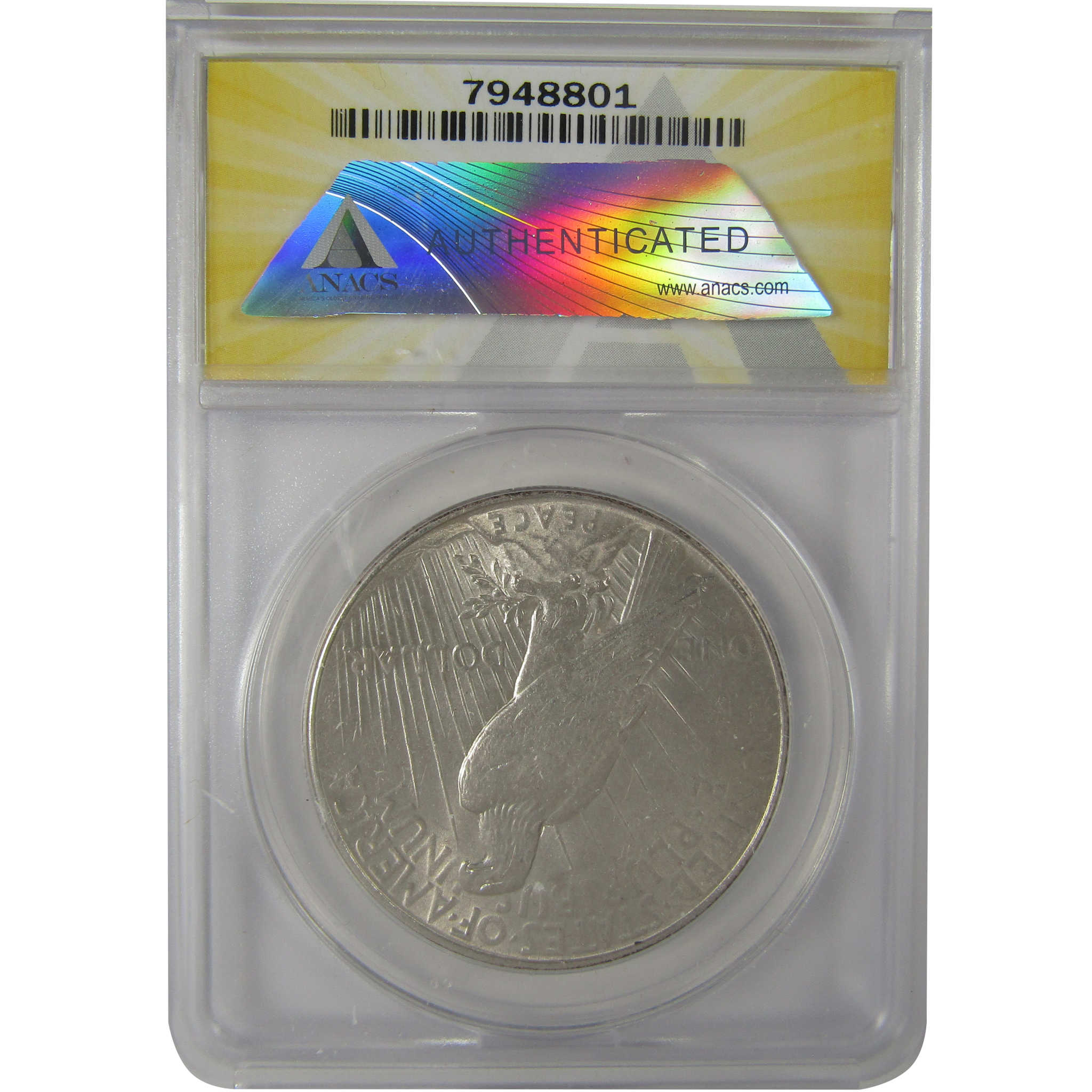 1934 Peace Dollar AU 58 ANACS Silver $1 Coin SKU:I23065