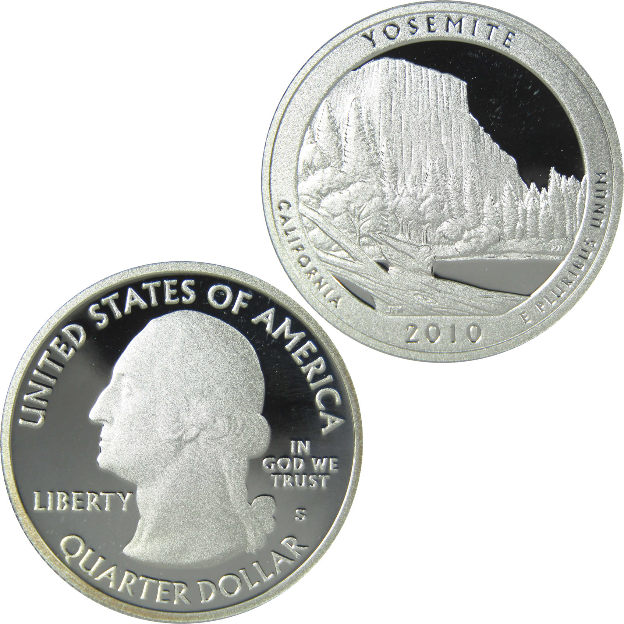 2010 S Yosemite National Park Quarter Choice Proof Silver 25c Coin