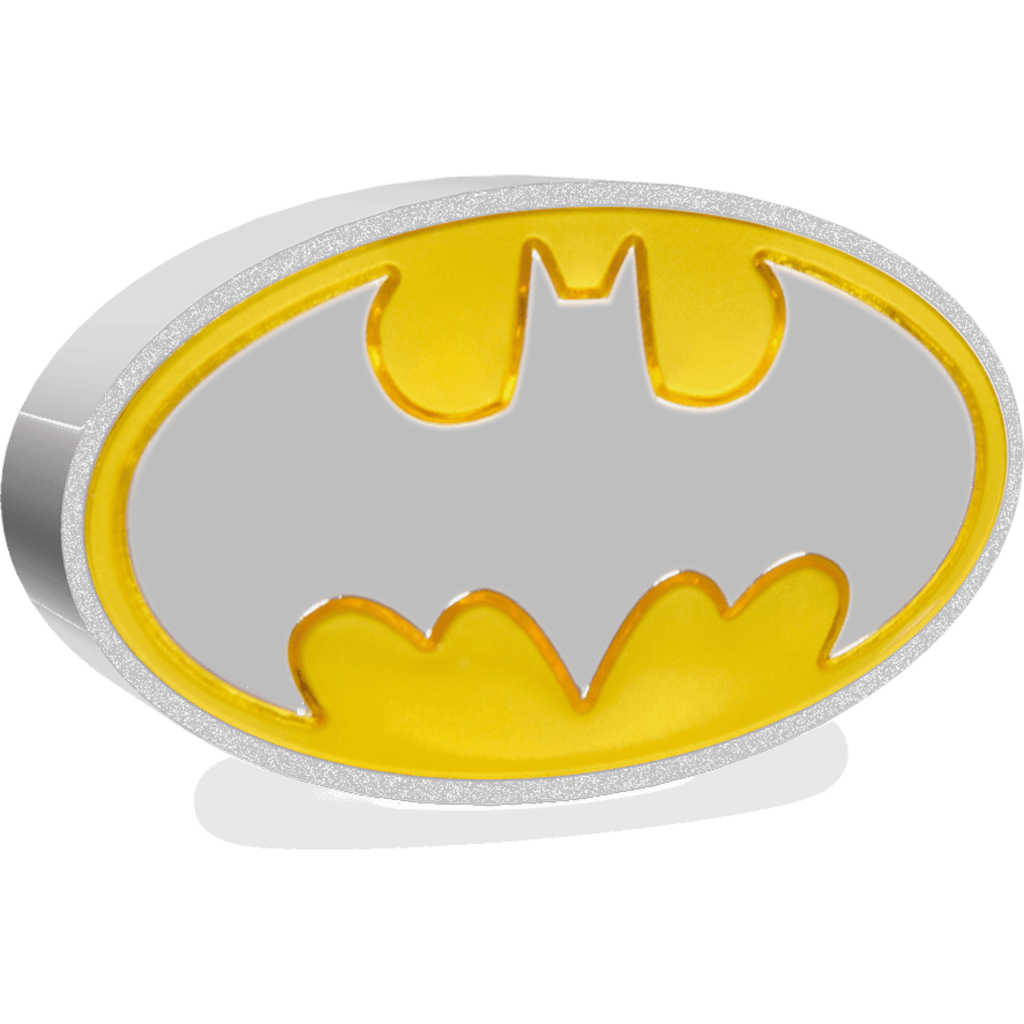 DC Comics Batman Logo 1 oz .999 Silver $2 Proof 2021 COA SKU:OPC153