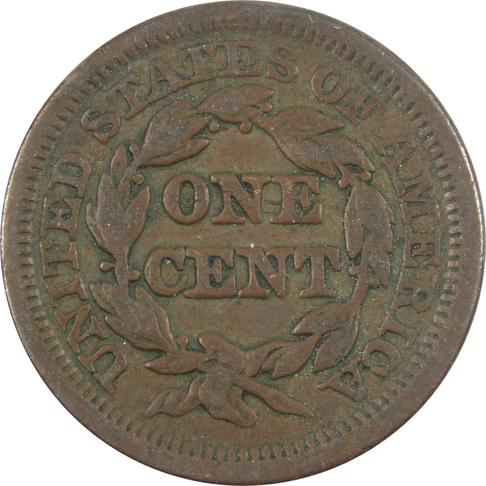 1848 Braided Hair Large Cent VG Very Good Copper Penny SKU:I14500