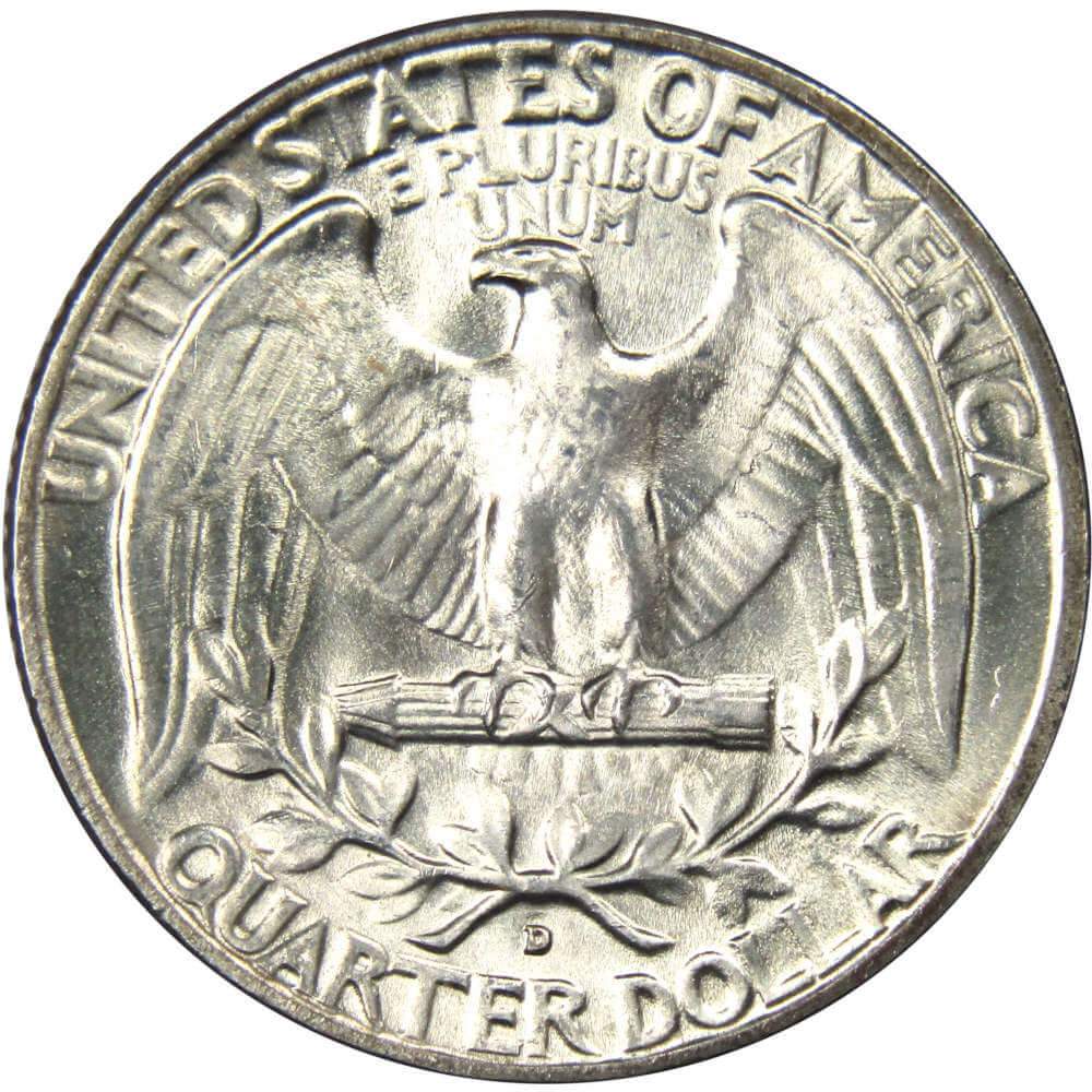 1949 D Washington Quarter BU Uncirculated Mint State 90% Silver 25c US Coin