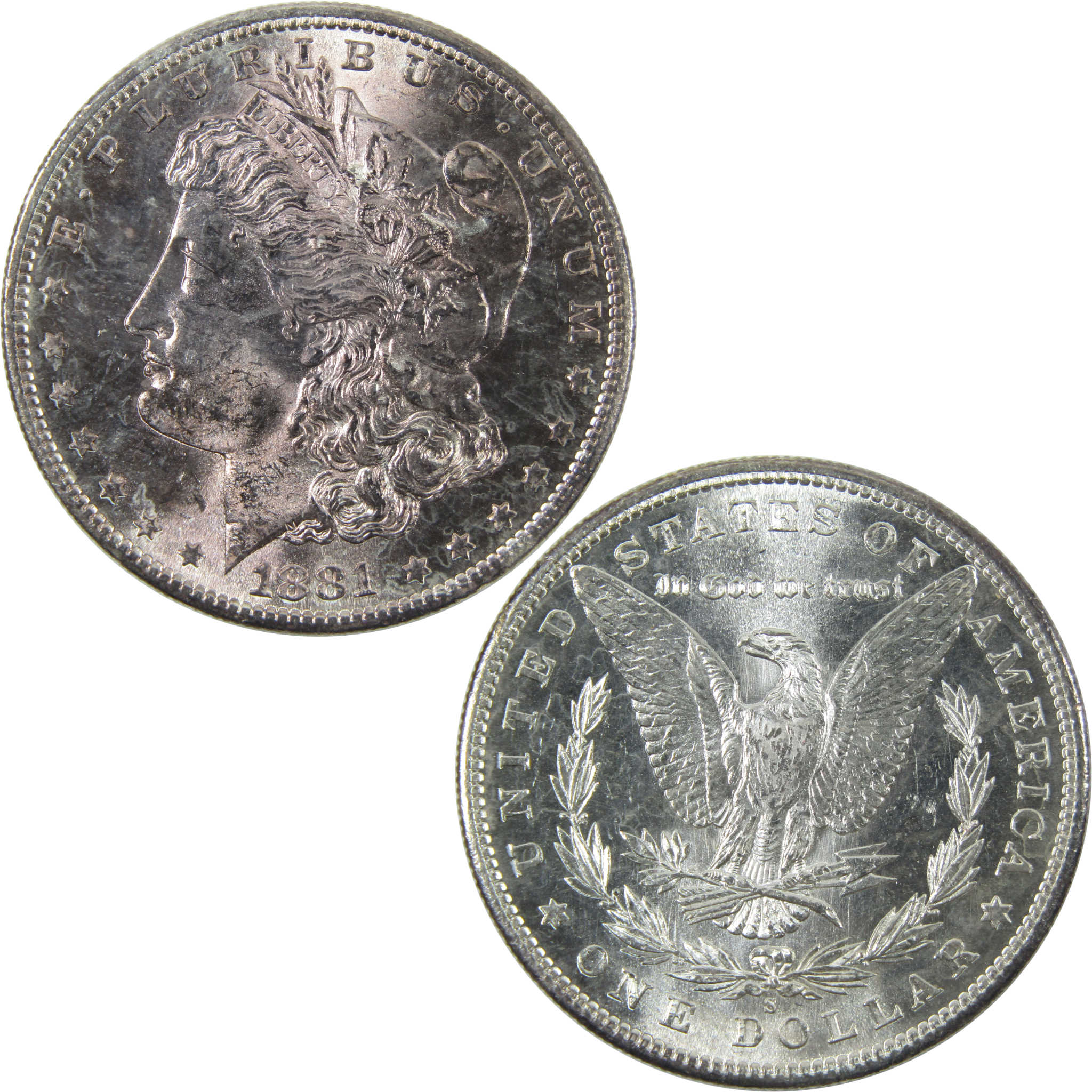 1881 S Morgan Dollar BU Choice Uncirculated 90% Silver SKU:CPC4335 - Morgan coin - Morgan silver dollar - Morgan silver dollar for sale - Profile Coins &amp; Collectibles