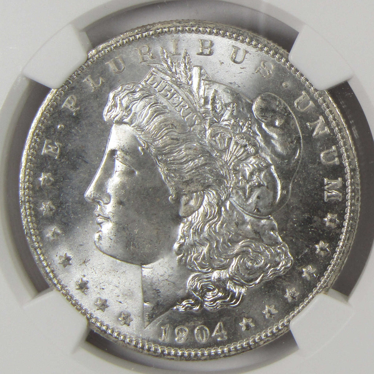 1904 O Morgan Silver Dollar MS 65 NGC Uncirculated $1 Coin Collectible