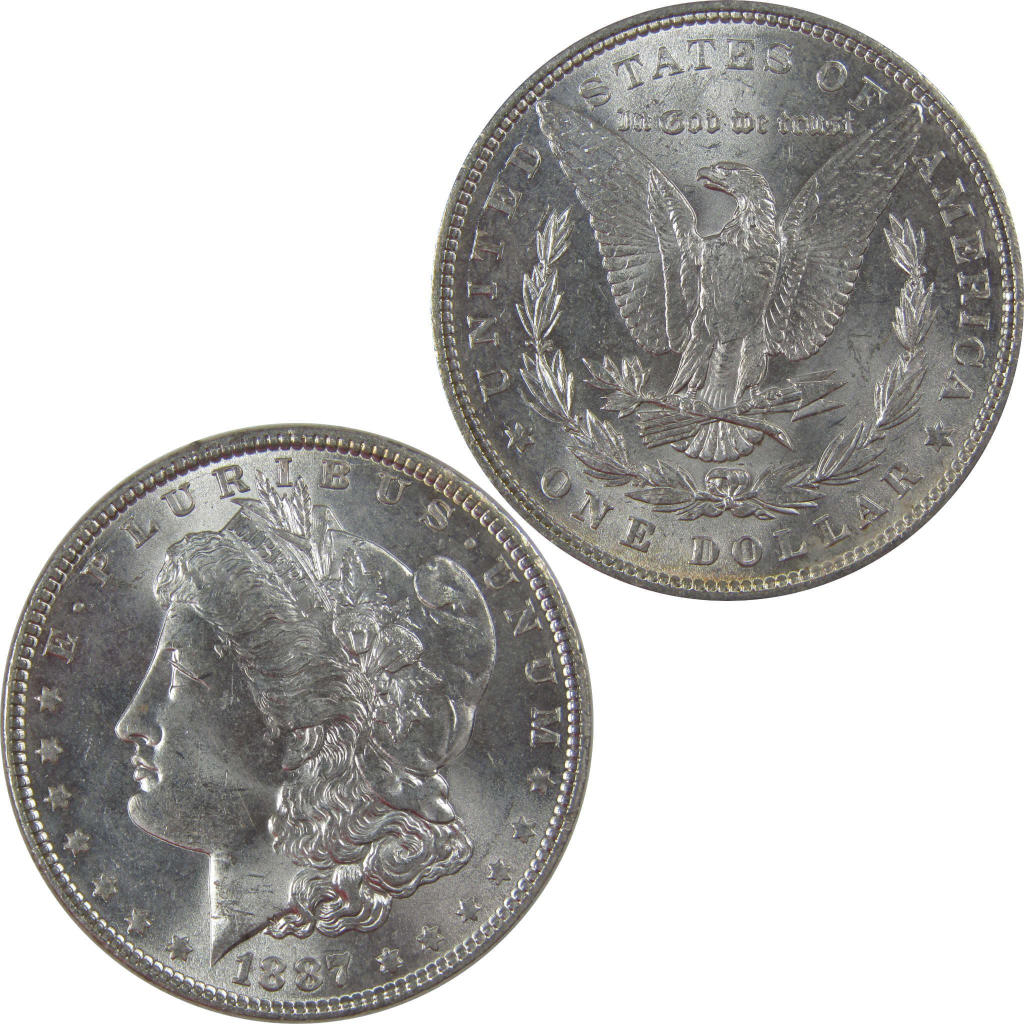 1887 Morgan Dollar Uncirculated Silver $1 Coin SKU:CPC1164 - Morgan coin - Morgan silver dollar - Morgan silver dollar for sale - Profile Coins &amp; Collectibles