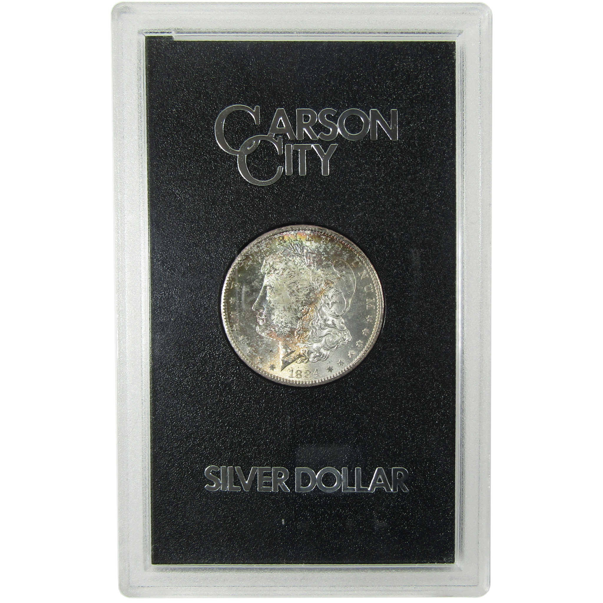 1884 CC GSA Morgan Silver $1 BU Choice Uncirculated Toned SKU:CP1607