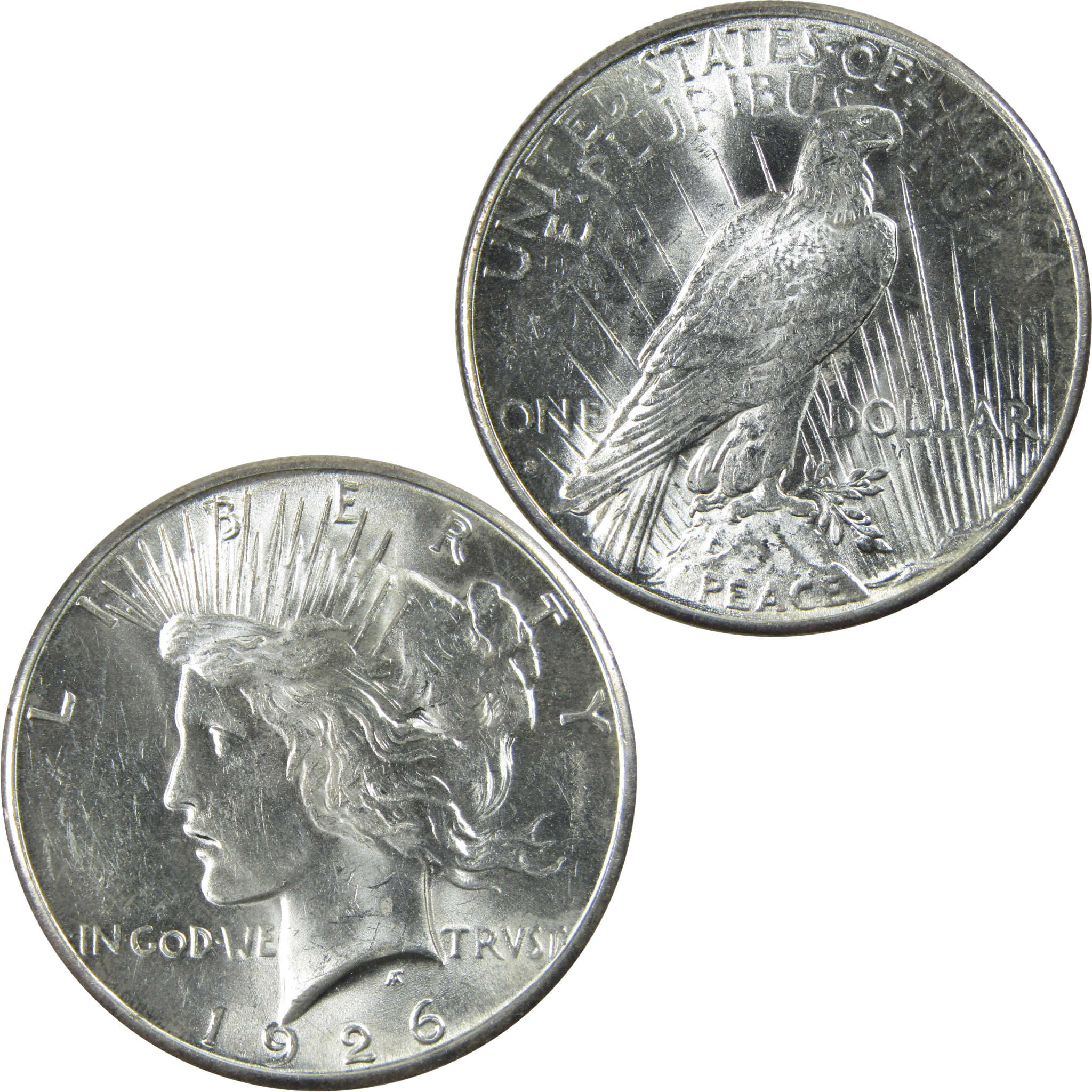 1926 S Peace Dollar Uncirculated Silver $1 Coin SKU:I13881