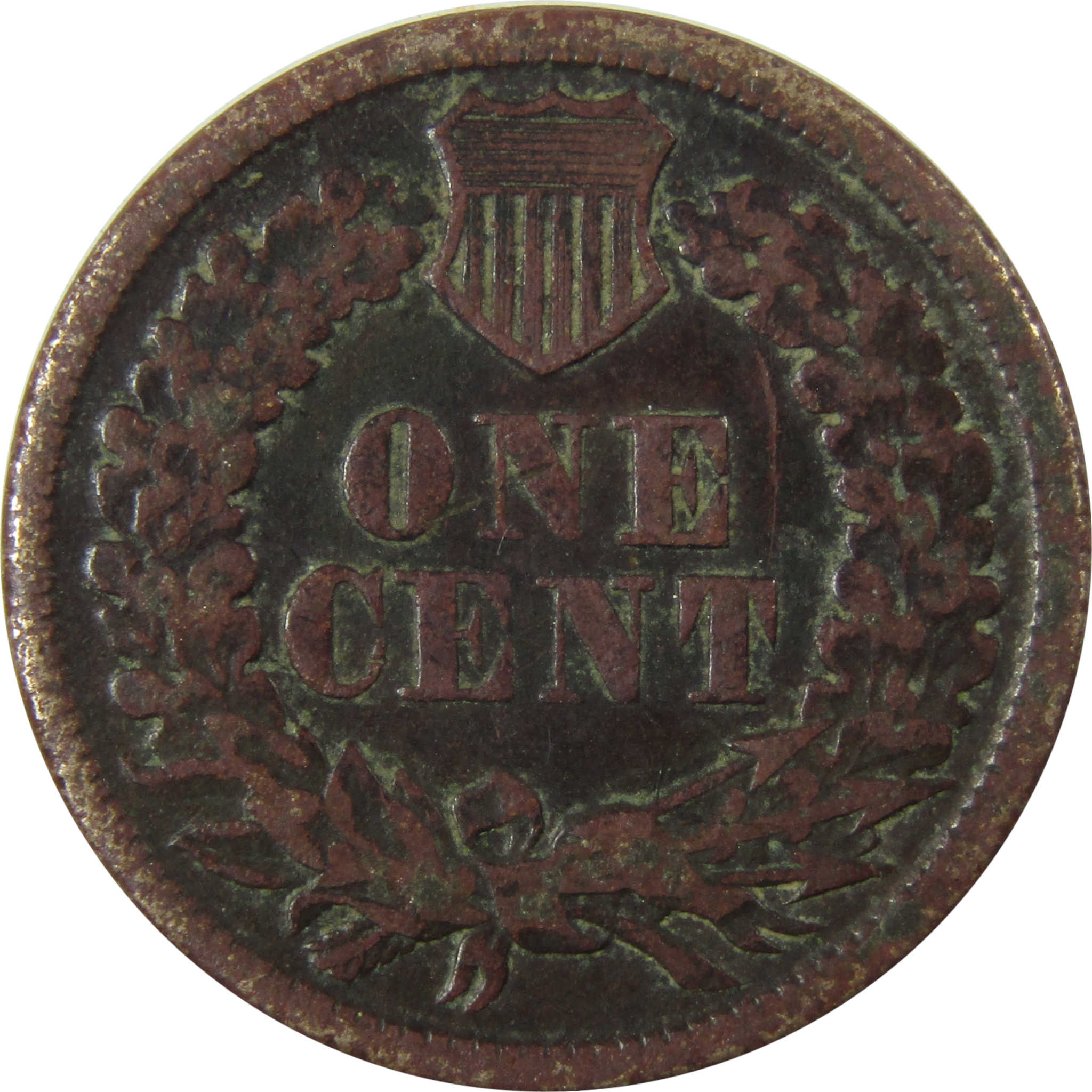 1861 Indian Head Cent F Fine Details Penny 1c Coin SKU:CP1186