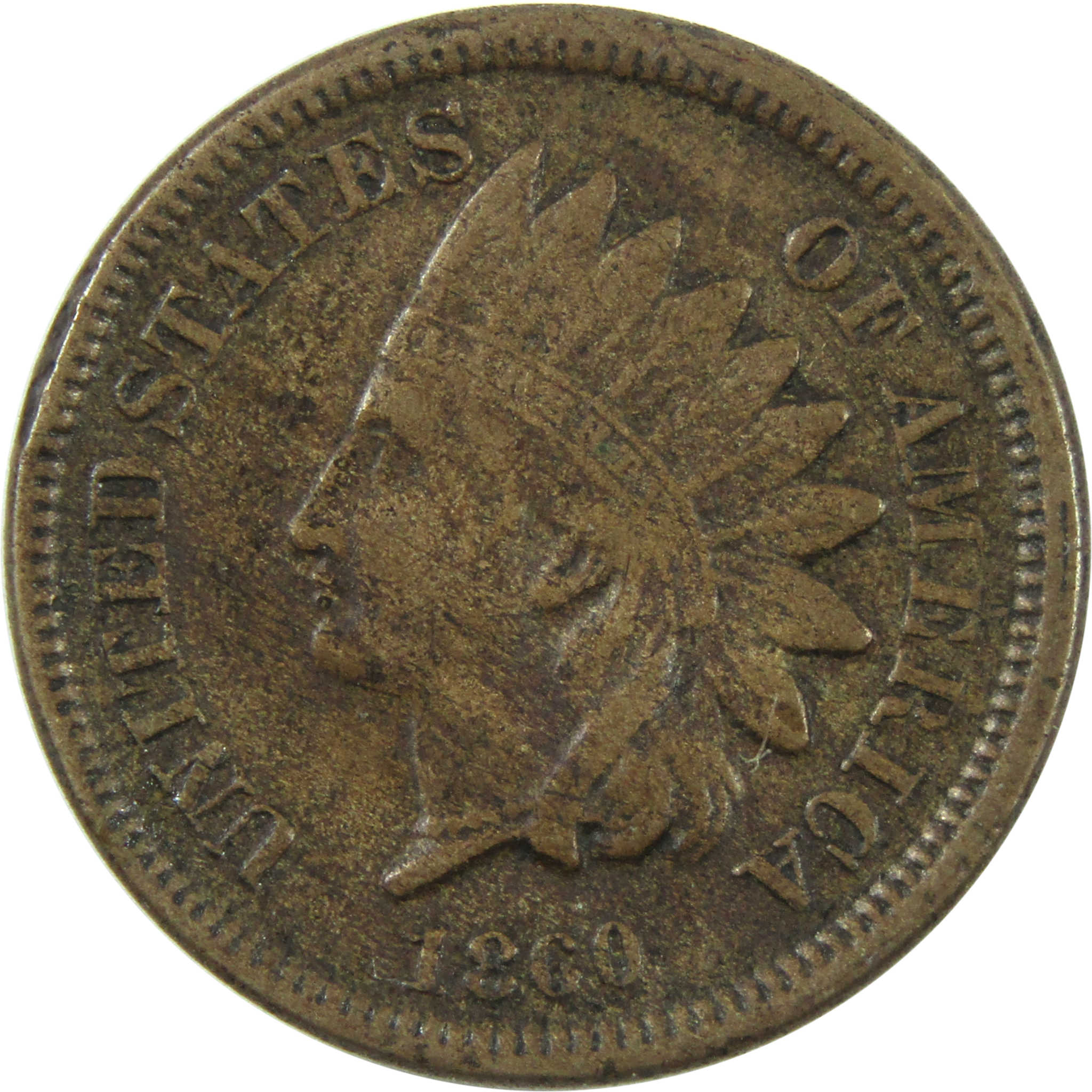 1860 Indian Head Cent VF Very Fine Copper-Nickel Penny 1c SKU:I14094