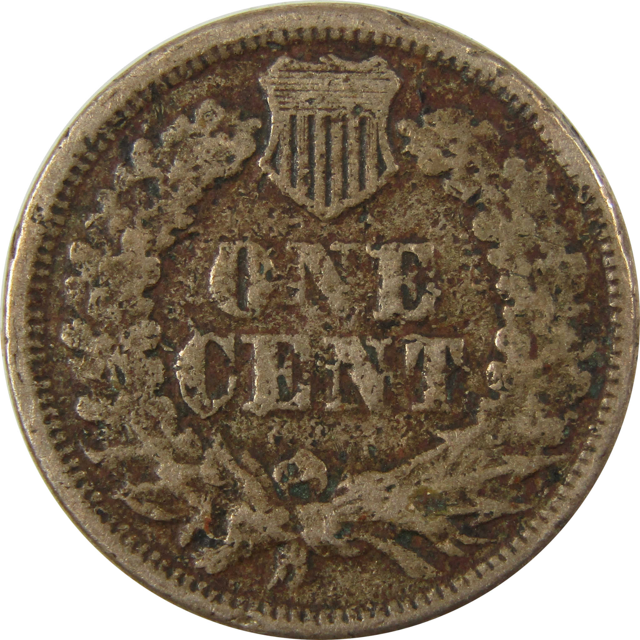 1863 Indian Head Cent F Fine Details Penny 1c Coin SKU:CP1198