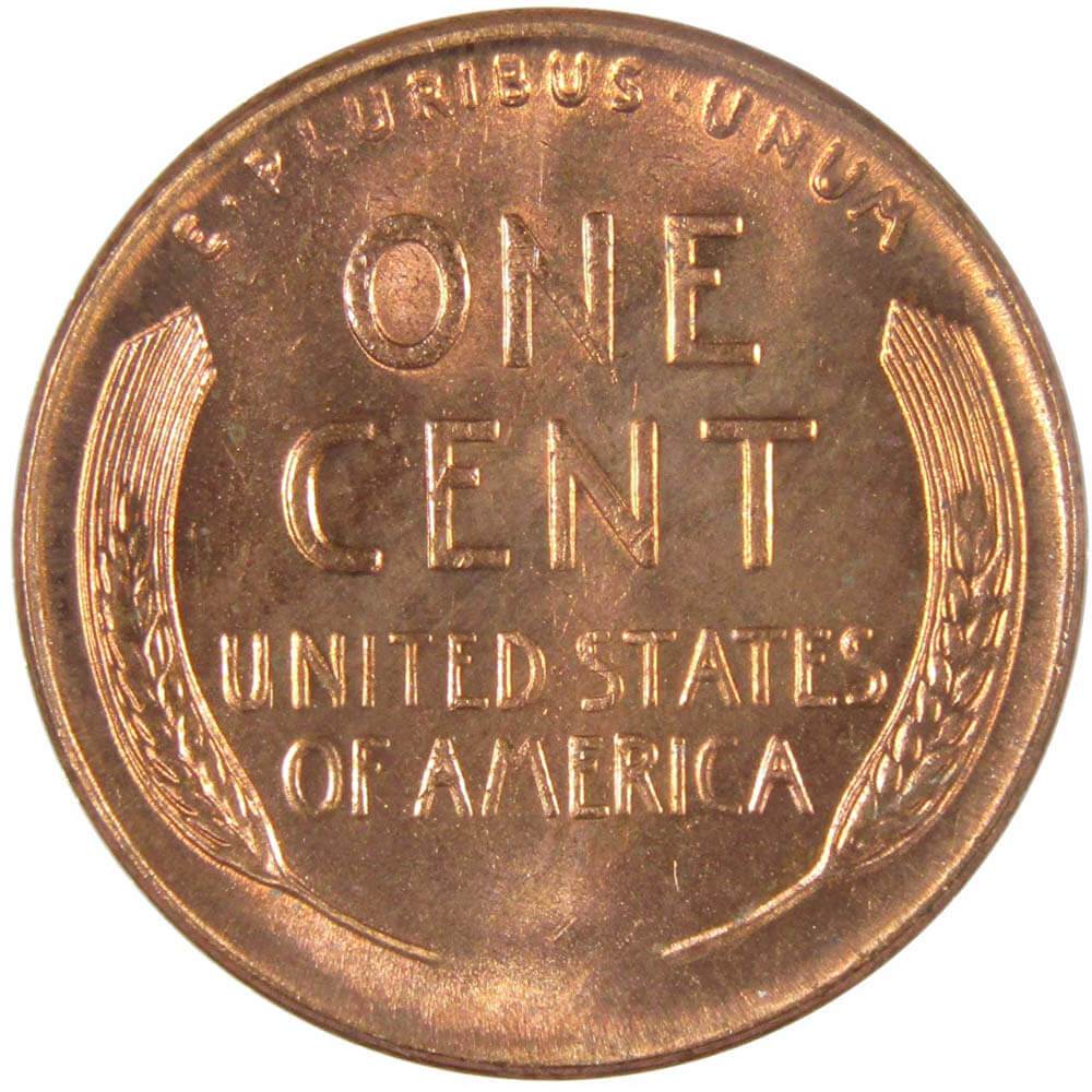 1954 Lincoln Wheat Cent Uncirculated Mint State Penny 1c Coin