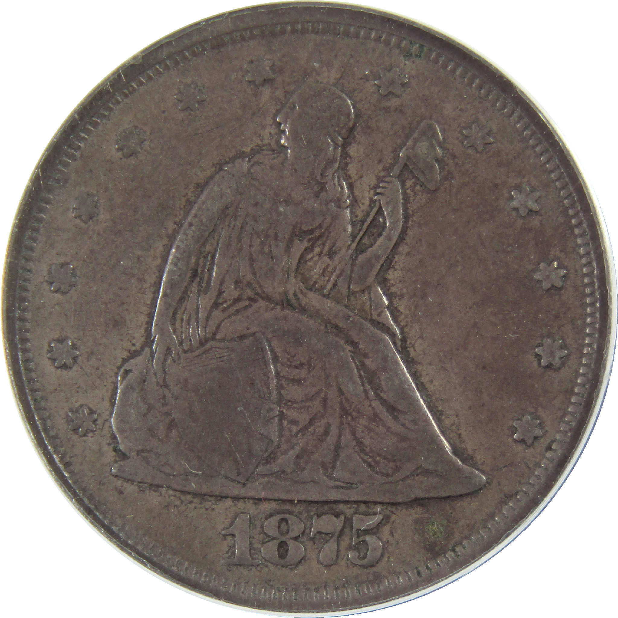 1875 S Seated Liberty Twenty Cent Piece VF 20 ANACS Silver SKU:I11910