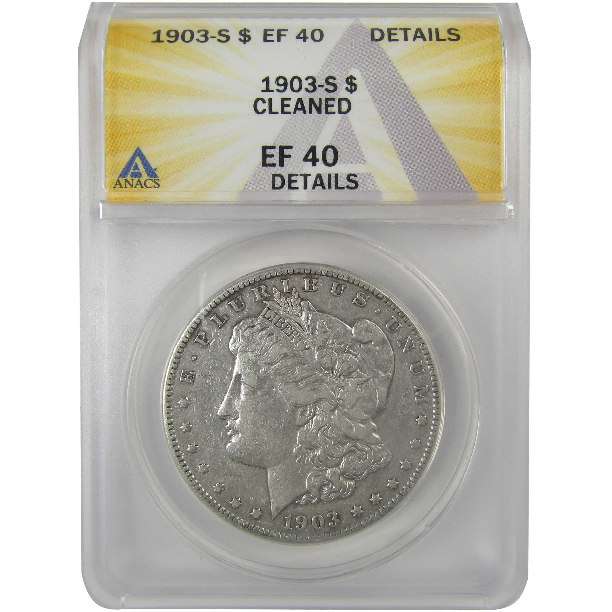 1903 S Morgan Dollar EF 40 Details ANACS Silver $1 Coin SKU:I21778 - Morgan coin - Morgan silver dollar - Morgan silver dollar for sale - Profile Coins &amp; Collectibles
